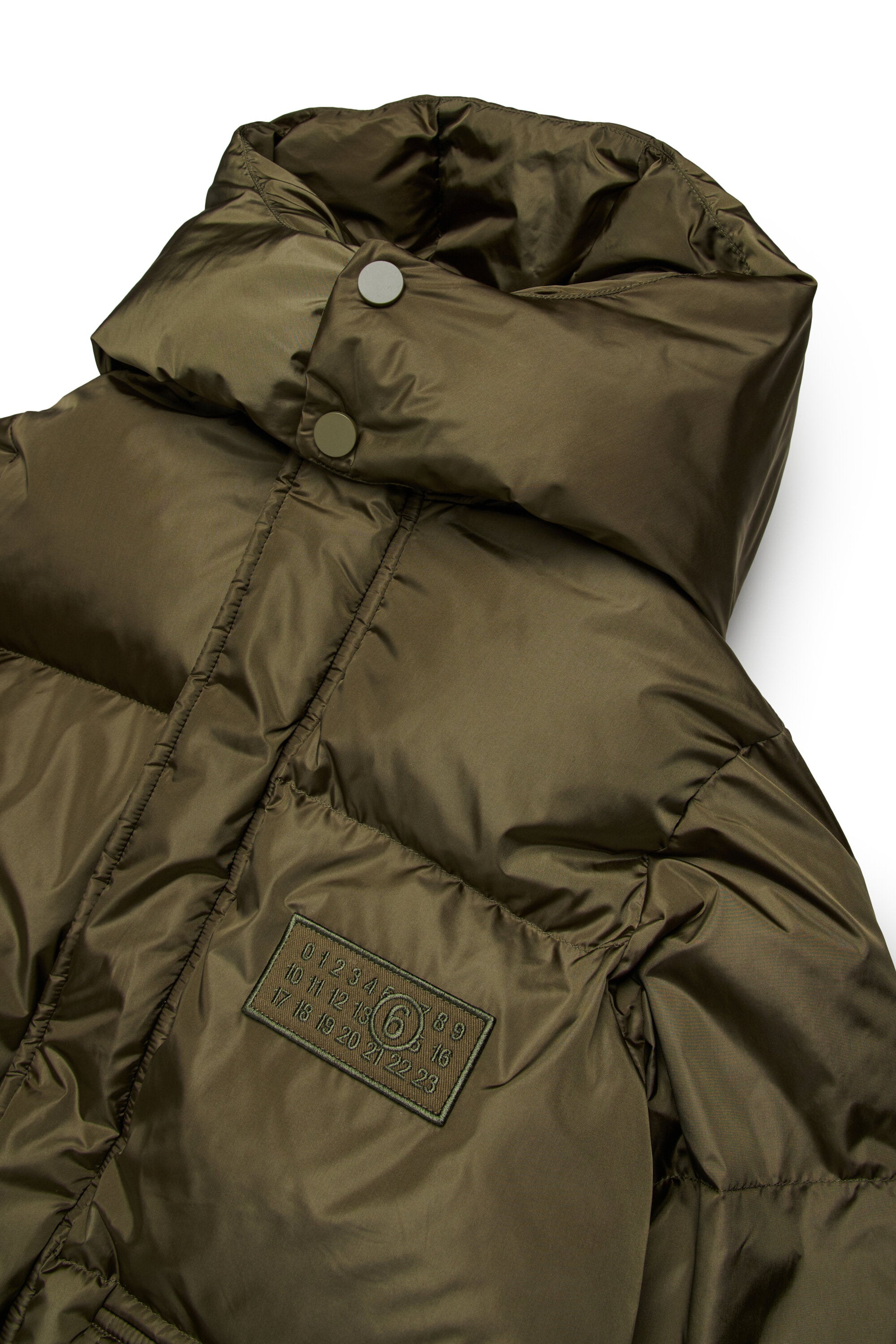 Long padded jacket with pockets