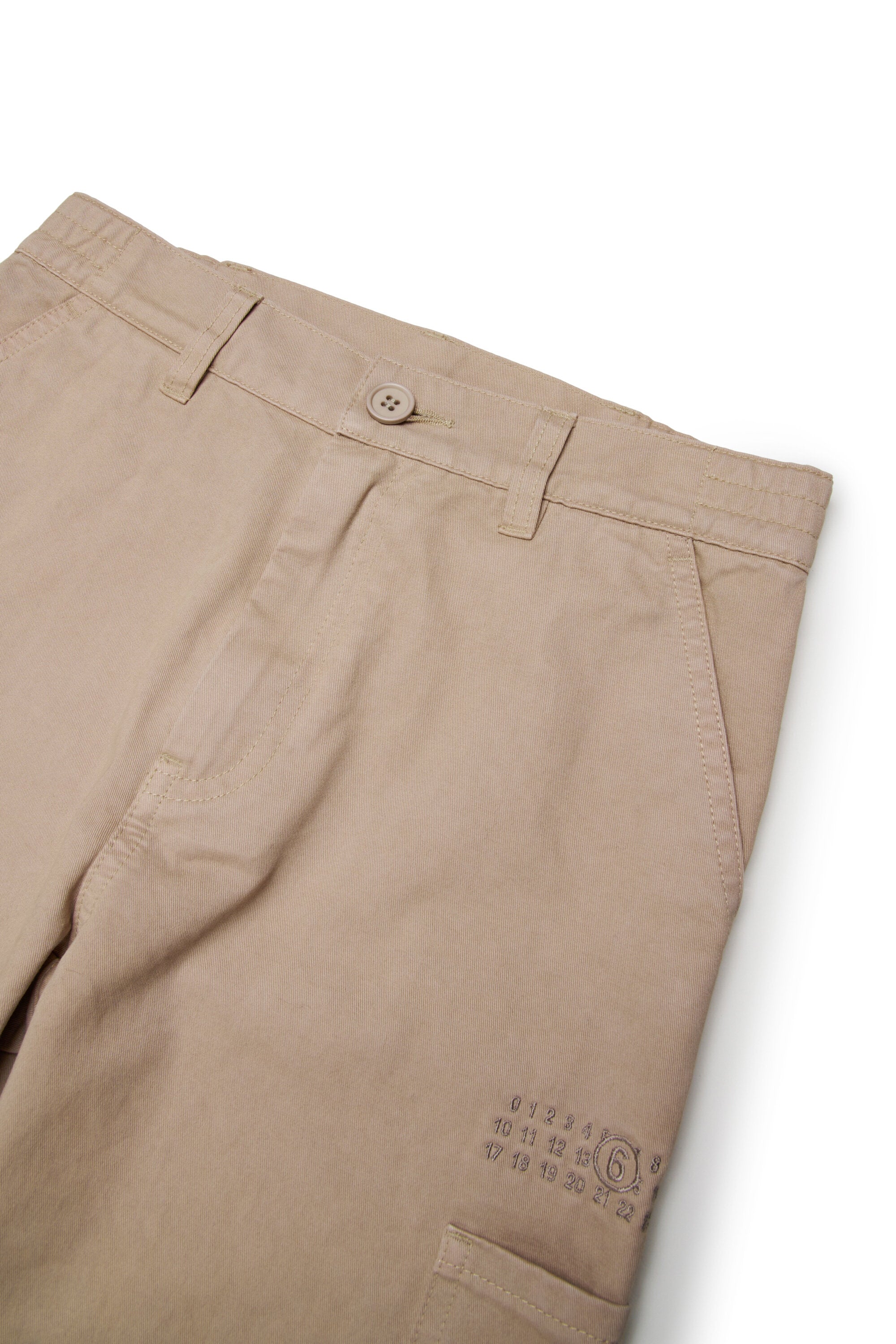 Pantalones cargo de sarga