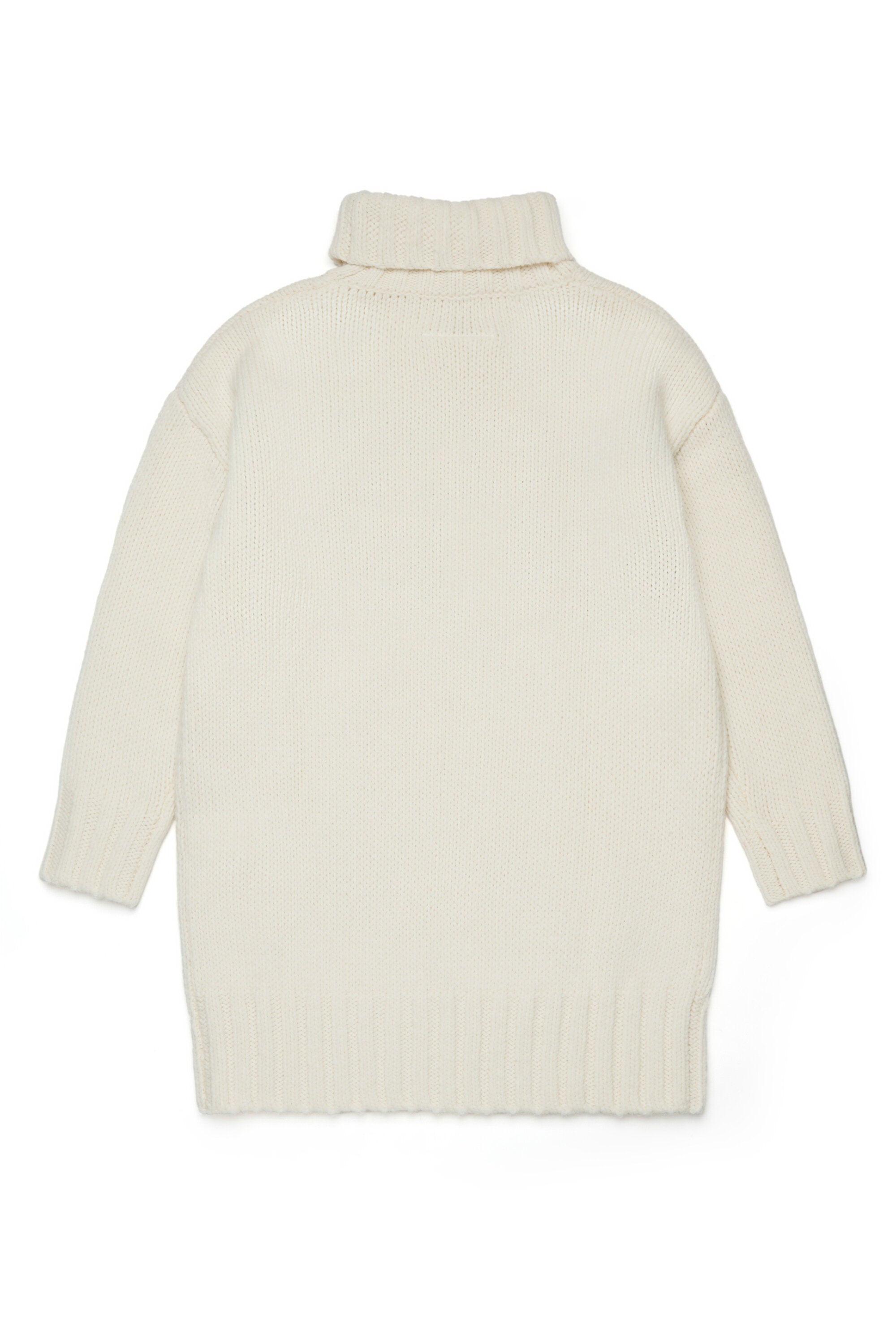 Knit mini dress with maxi logo