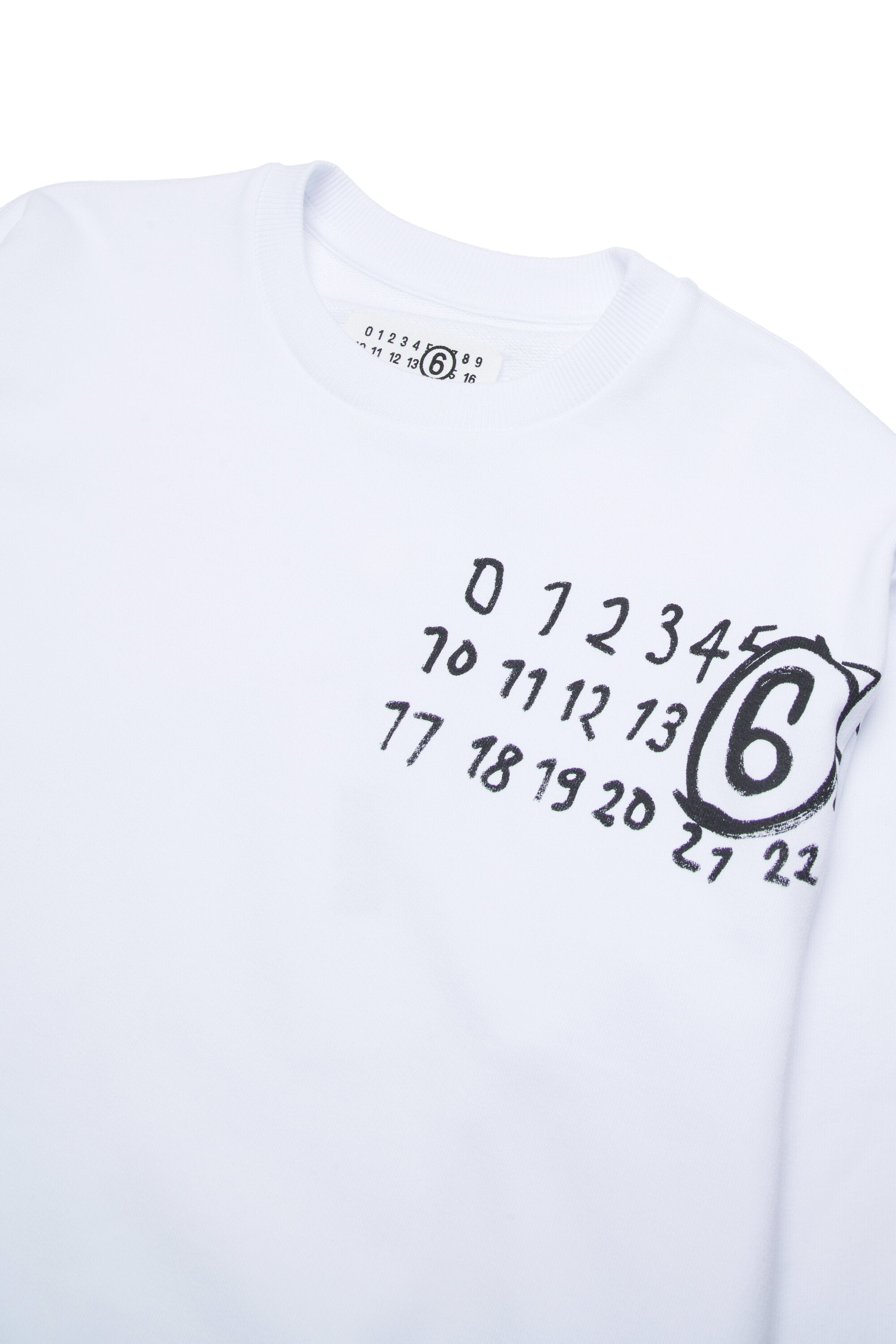 Felpa girocollo con logo Hand Written