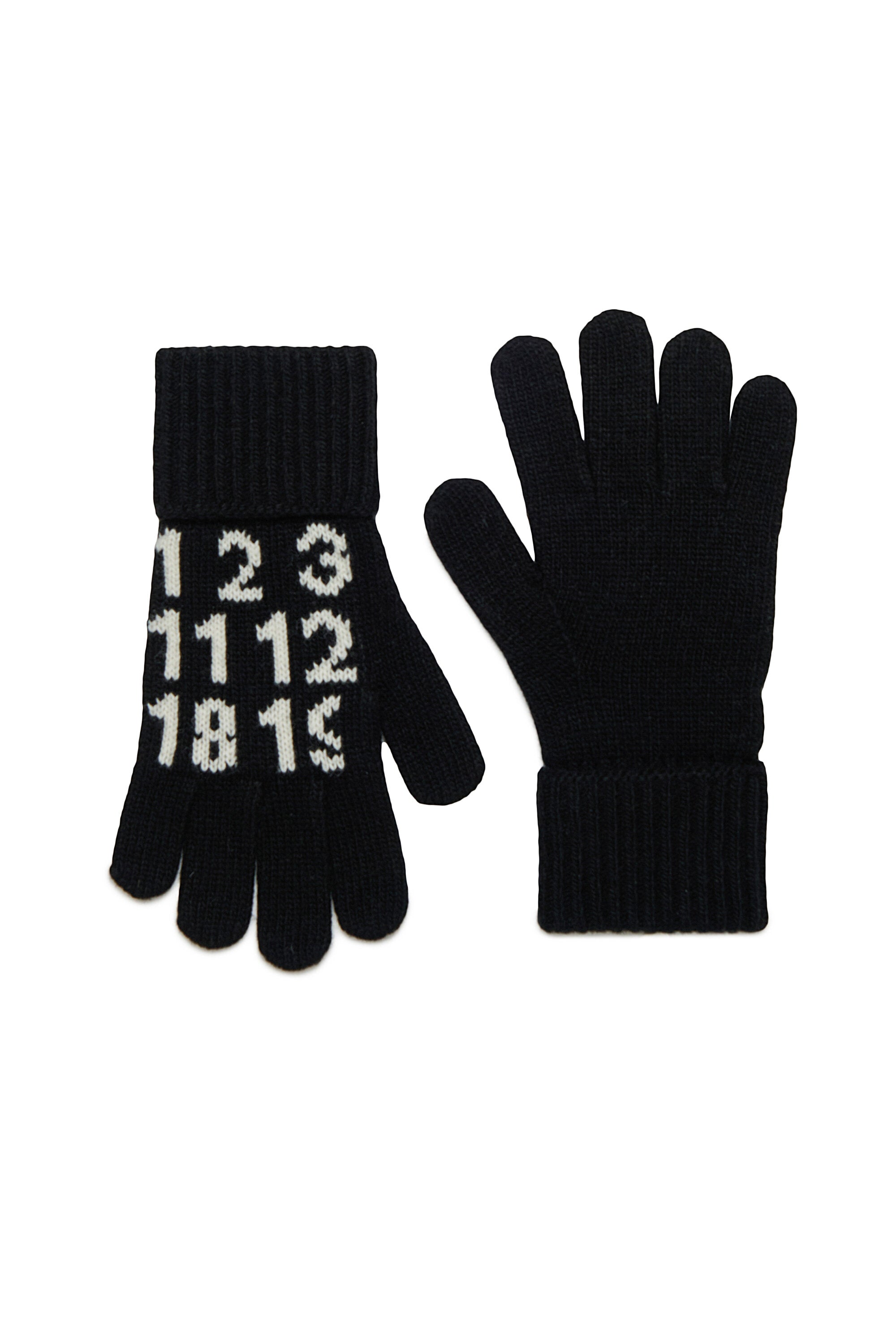 Gants en maille de laine avec logo Numeric