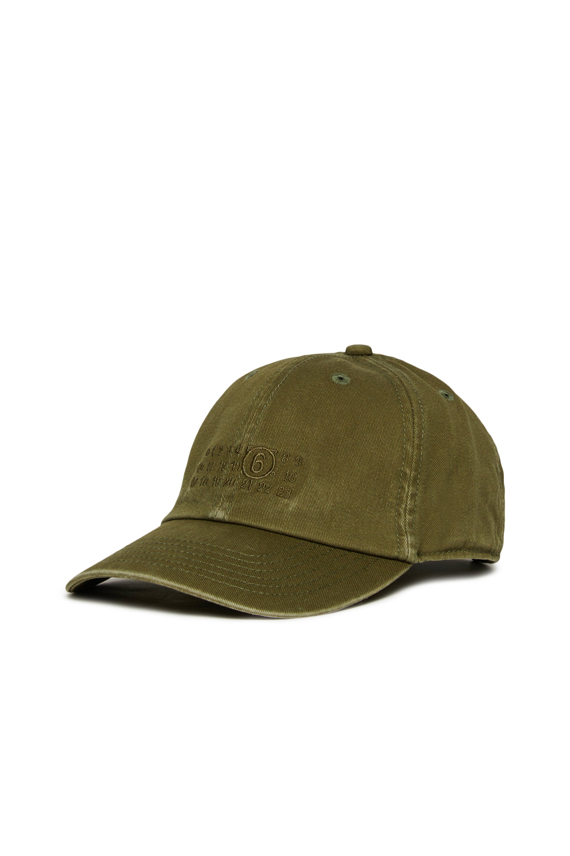 Gorra de béisbol en gabardina de efecto desgastado