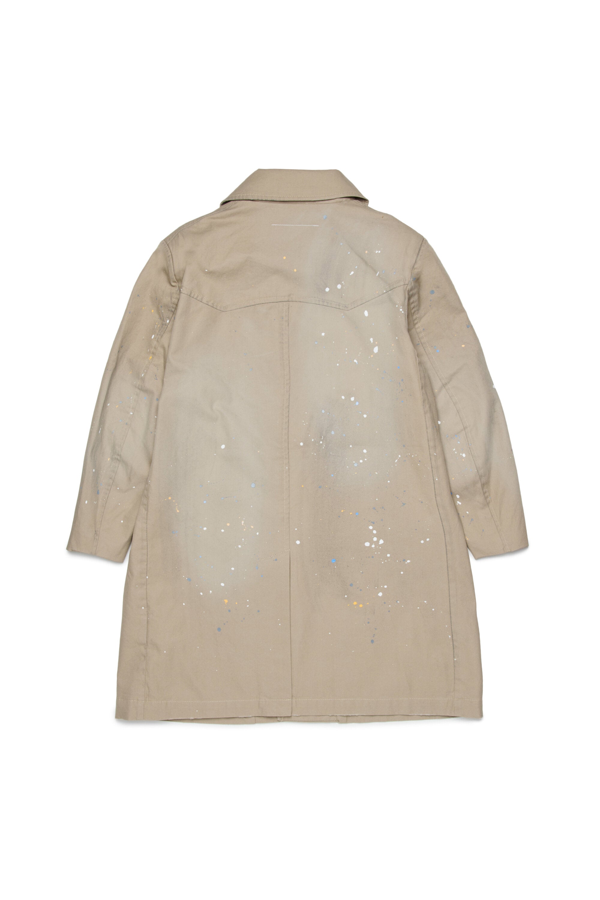 Trench con logo stampato