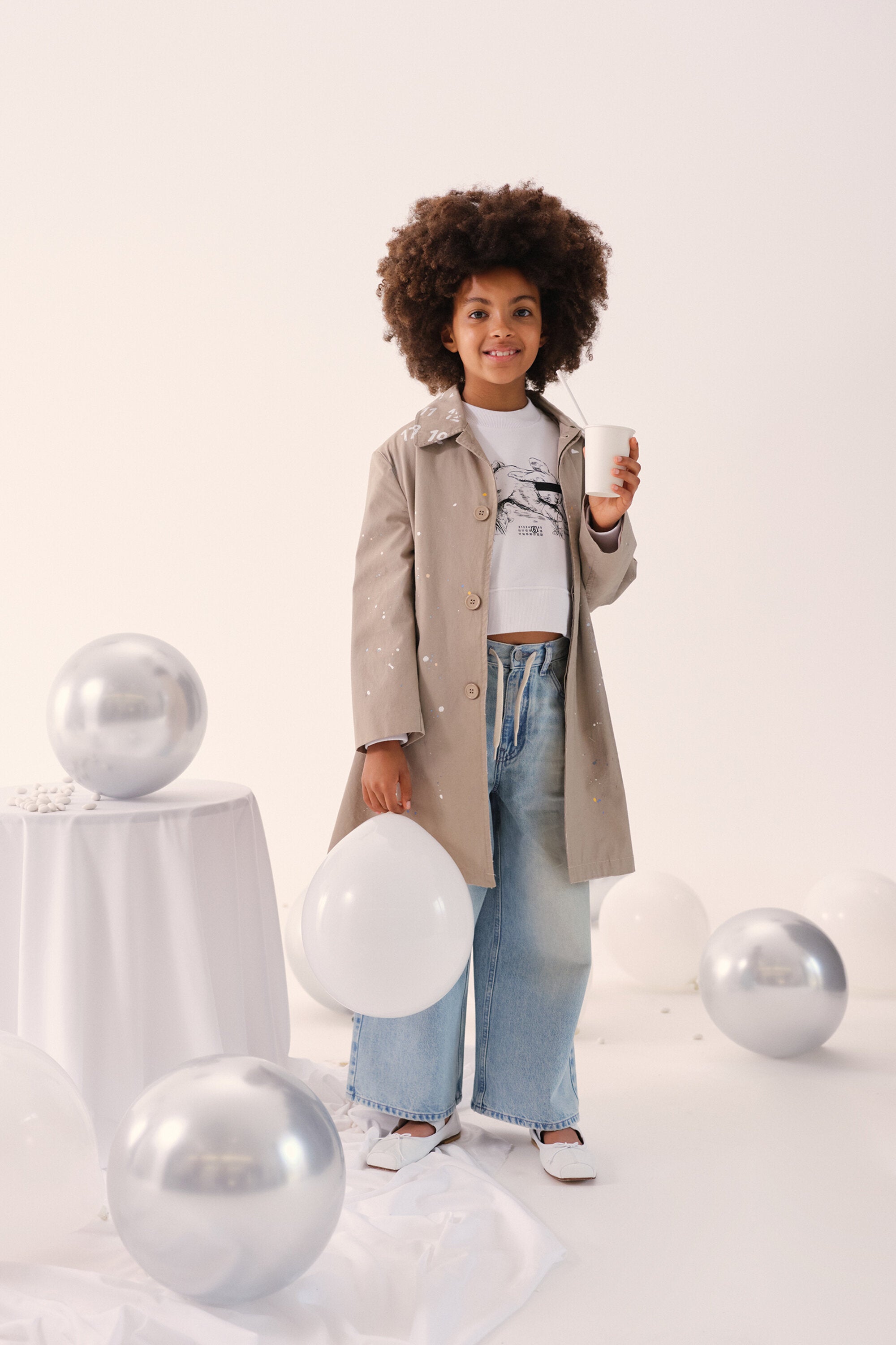 Trench avec logo imprimé