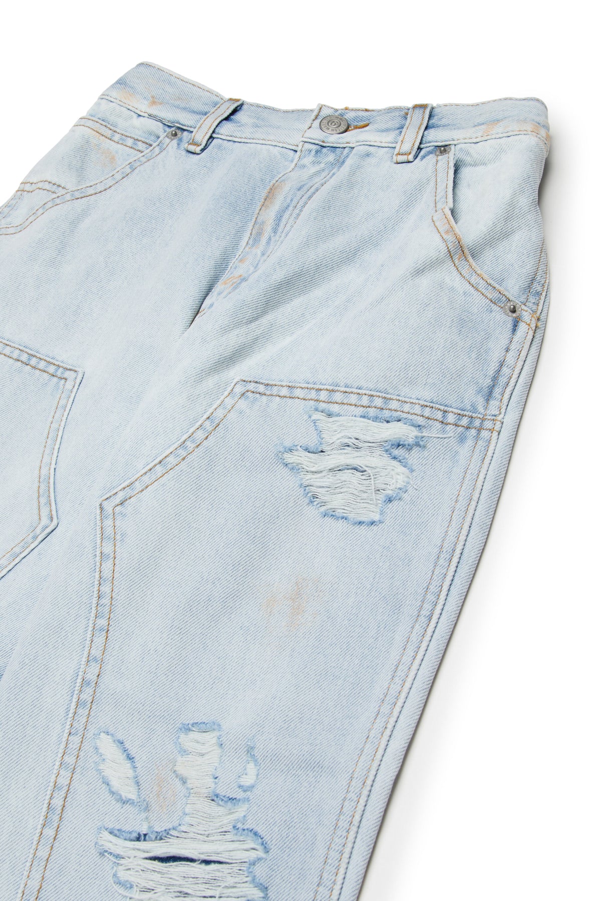 Relaxed Jeans in heller Waschung