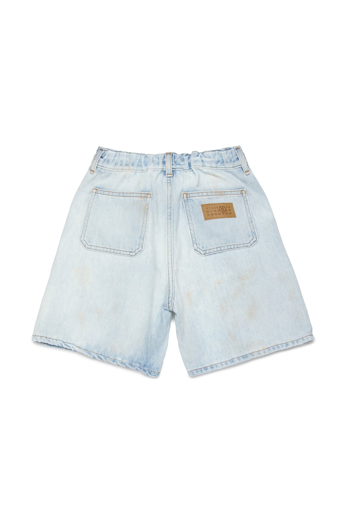 Jeansshorts mit Used-Effekt