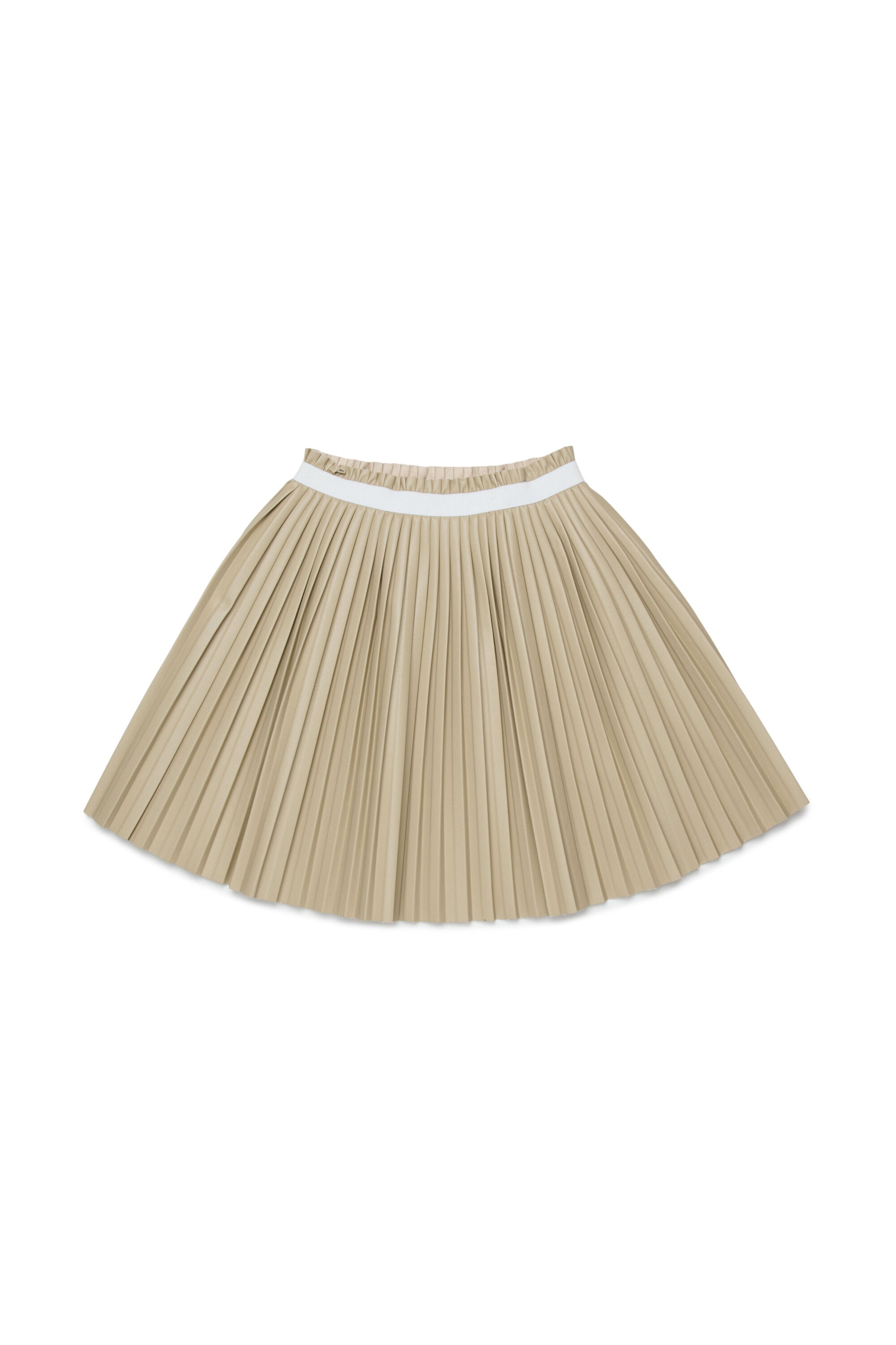 Pleated skirt with logo