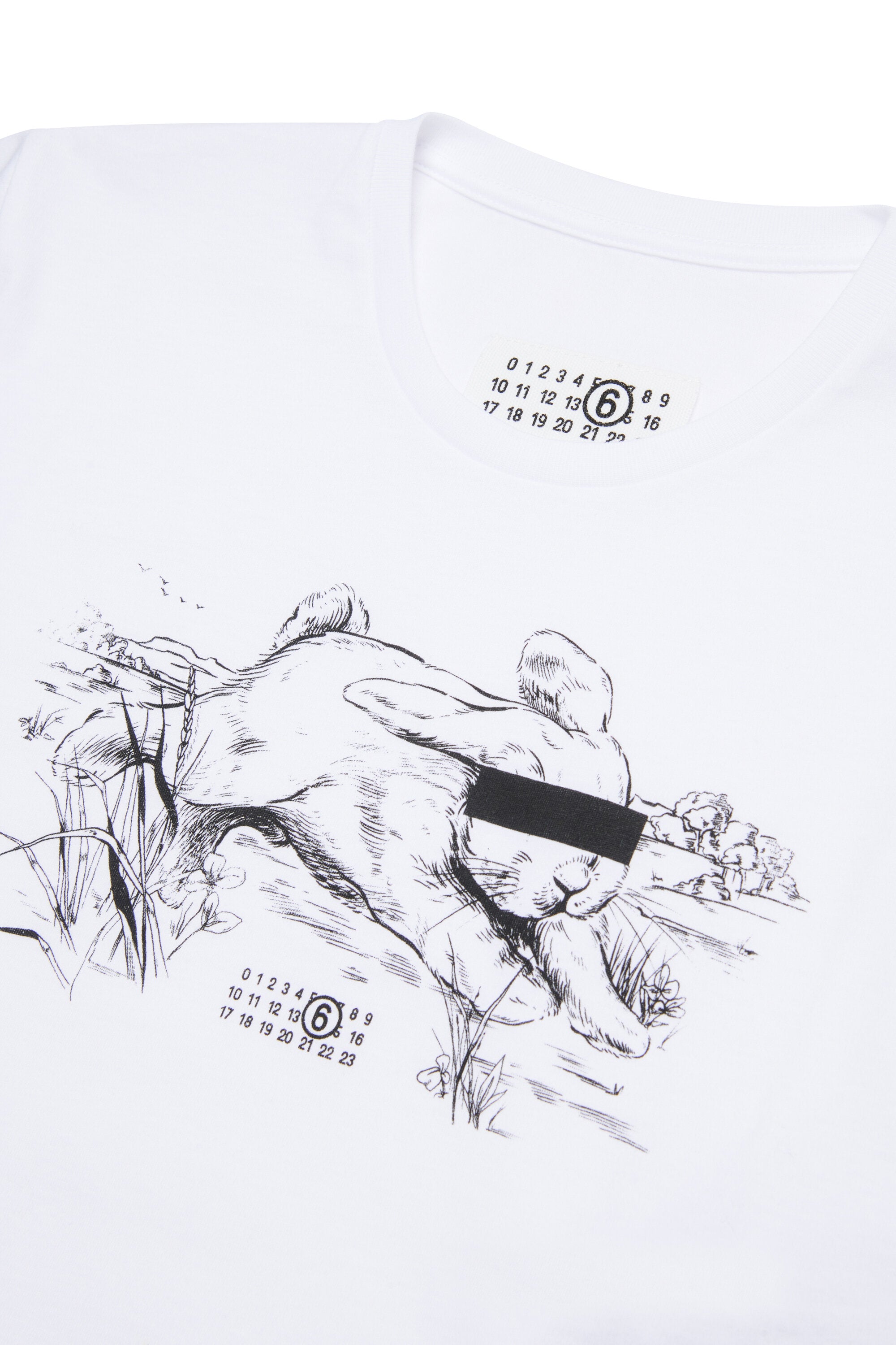 T-shirt con stampa e logo