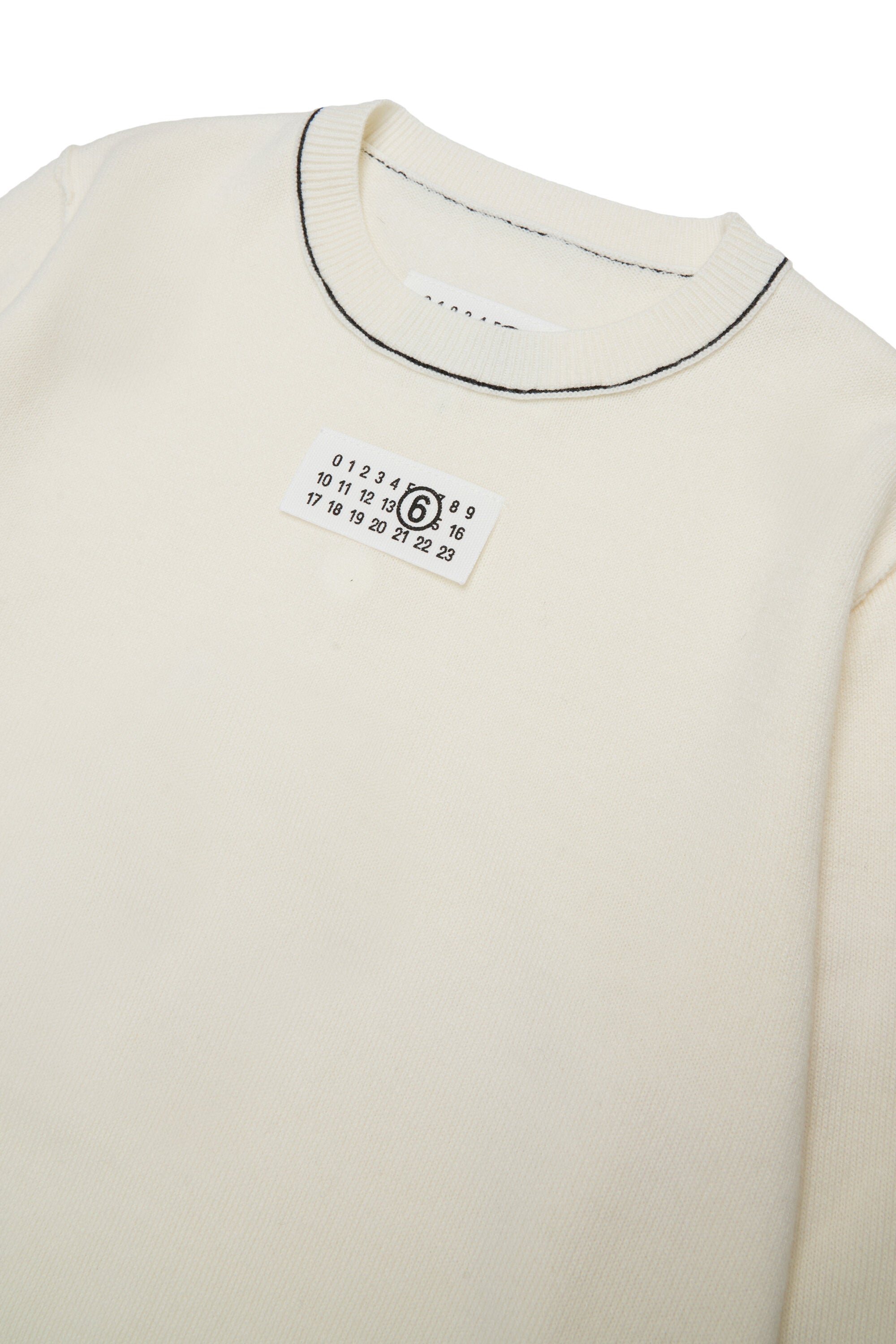 Pullover girocollo in misto lana