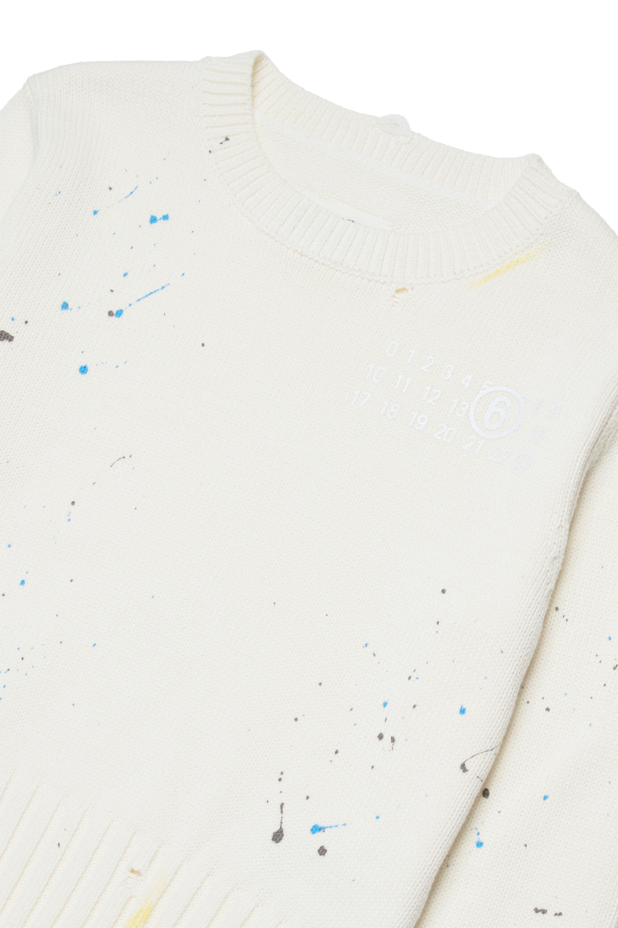 Pull col rond avec logo