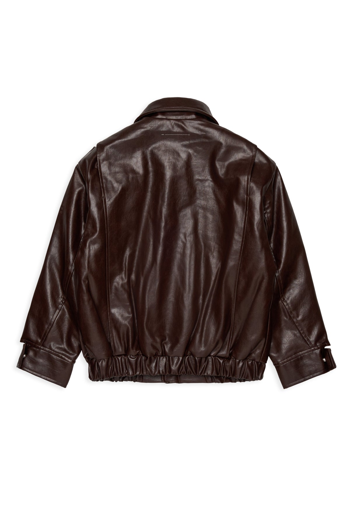 Chaqueta biker con logo estampado