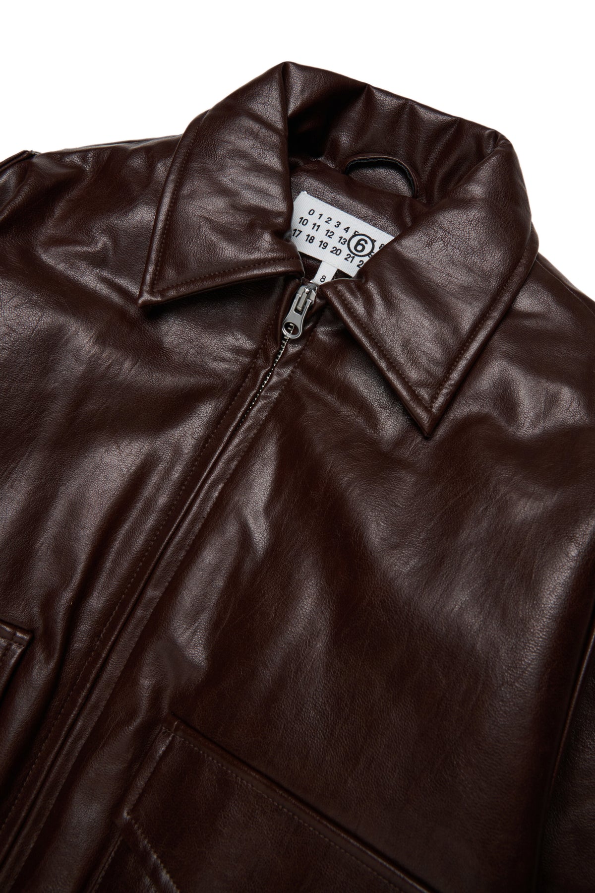 Chaqueta biker con logo estampado