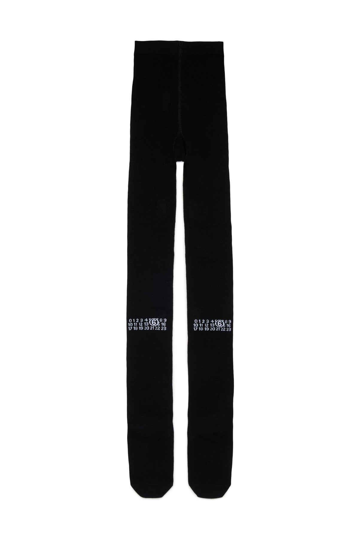 Tights with logo and side stripes