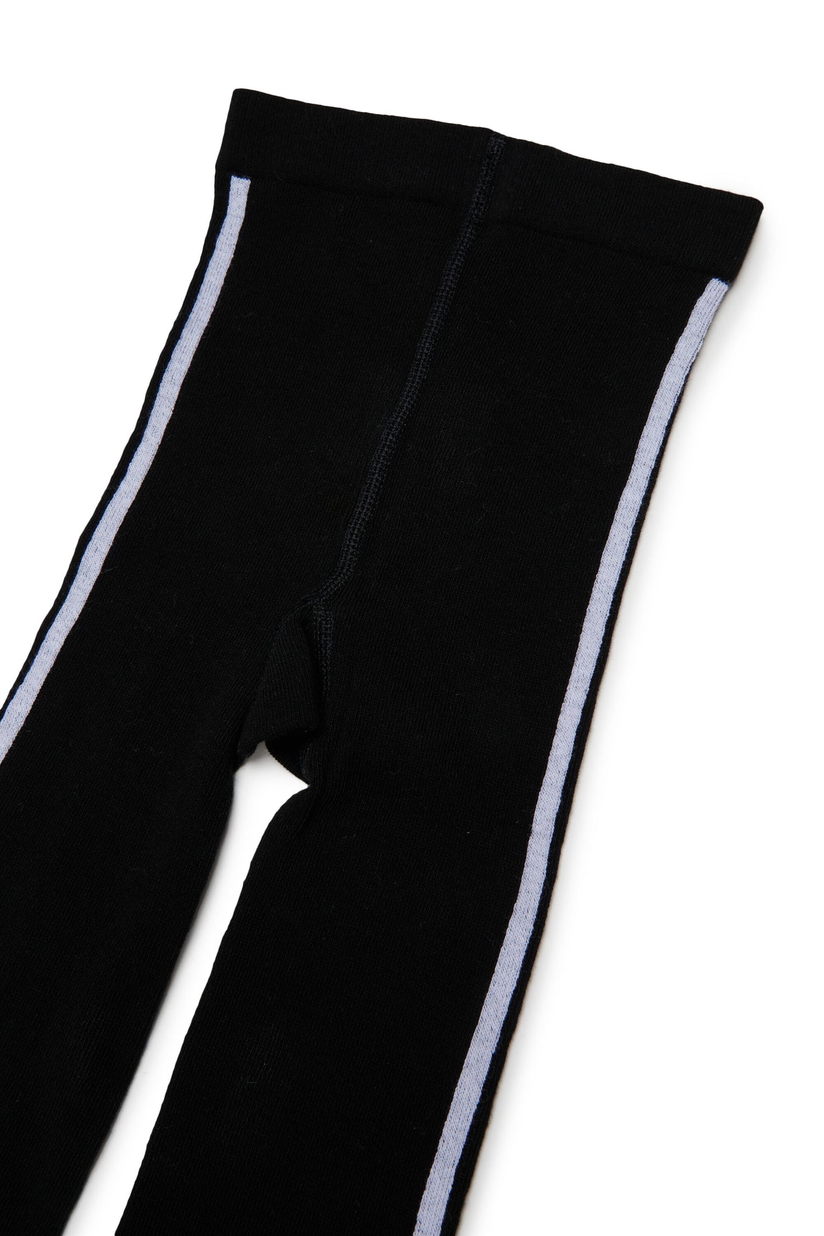 Tights with logo and side stripes