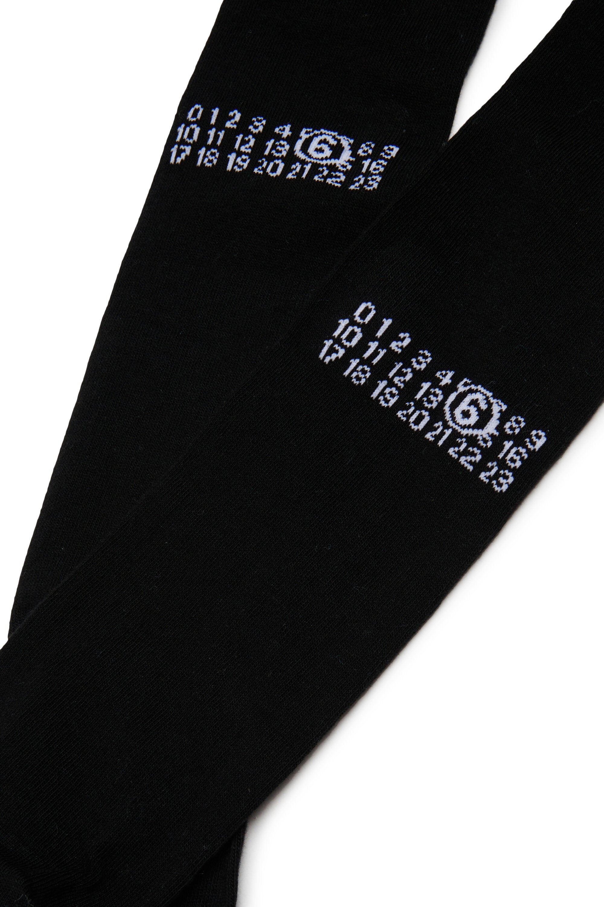 Strumpfhose mit Logo und seitlichen Streifen