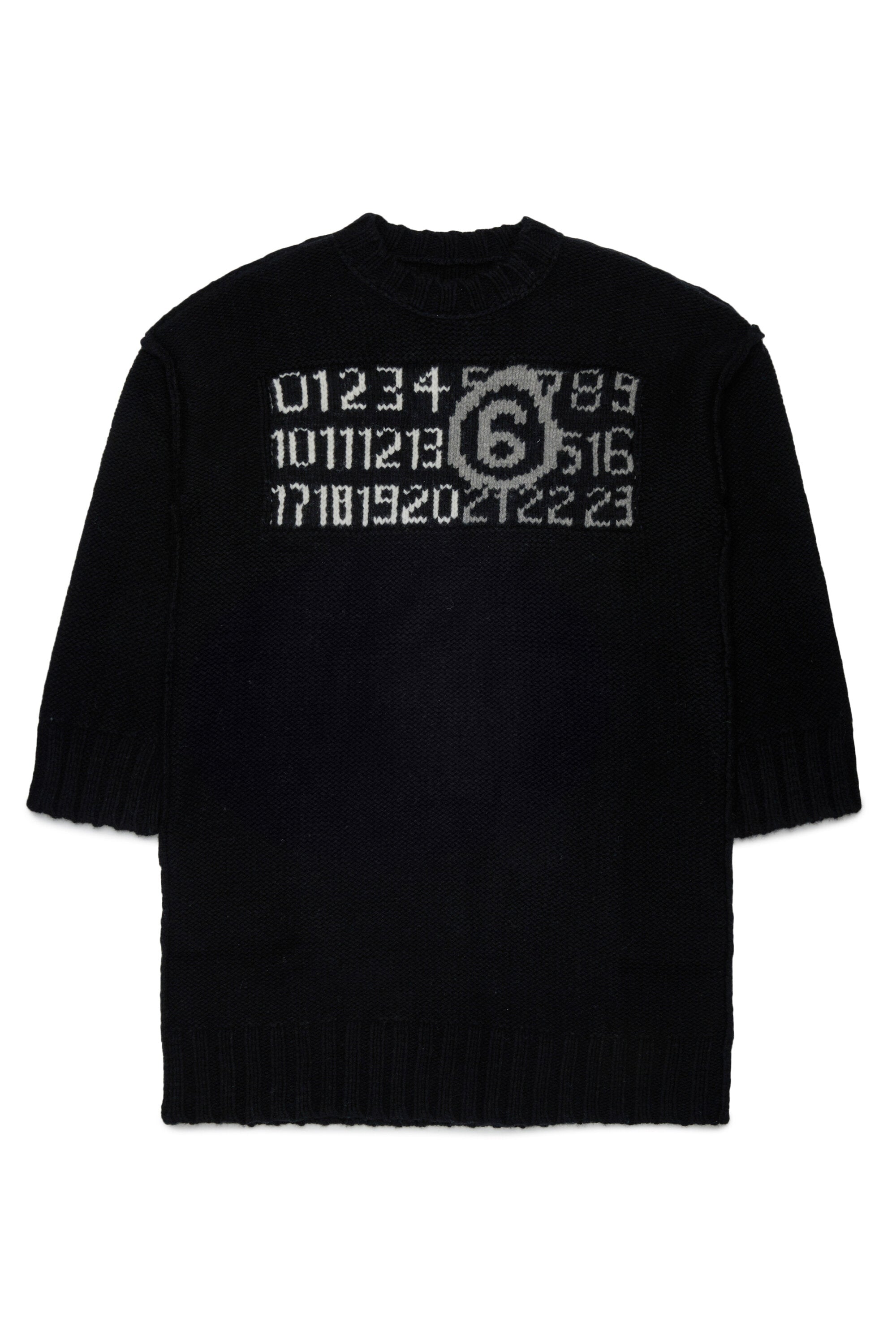 Robe midi avec logo numérique
