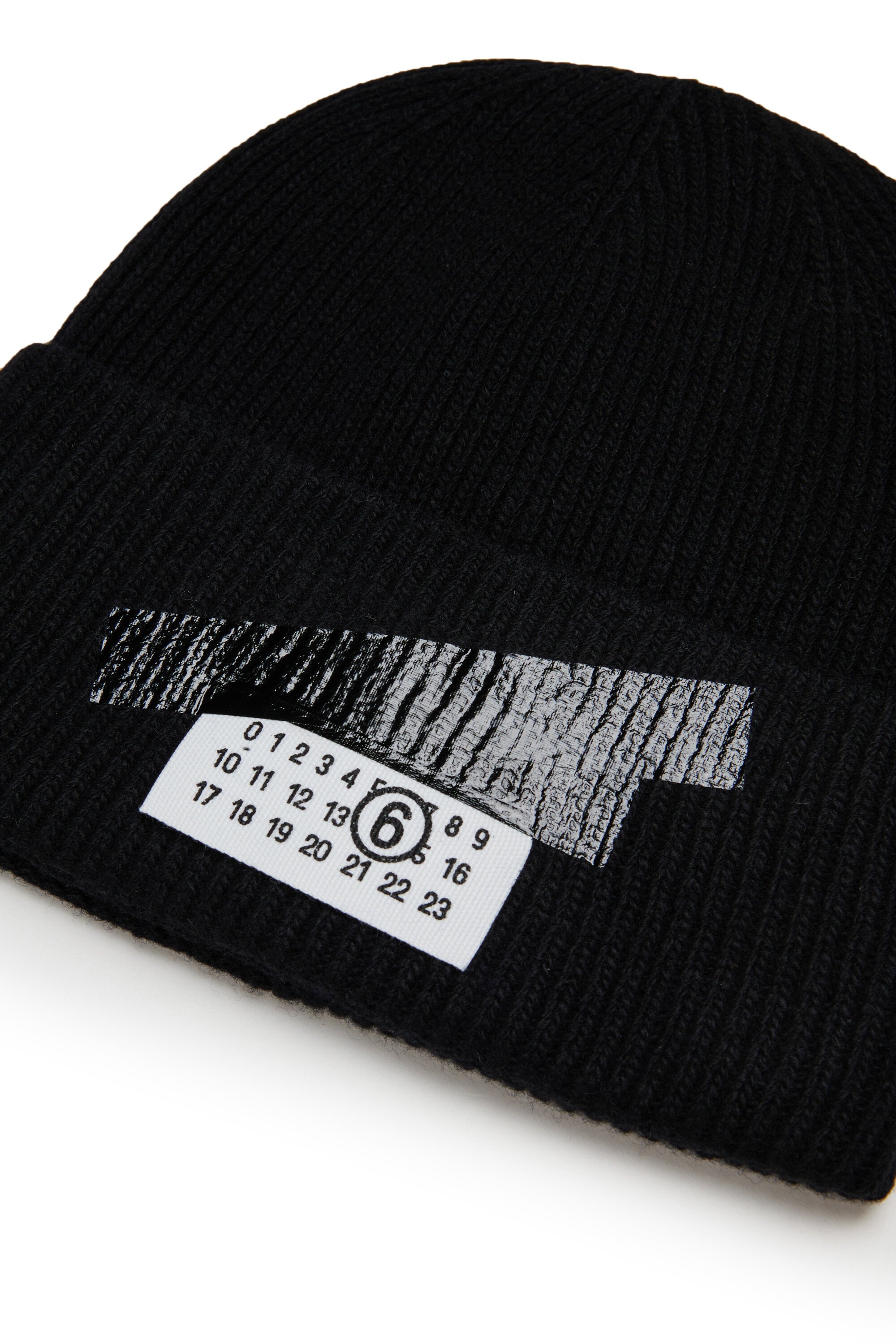 Bonnet côtelé avec logo