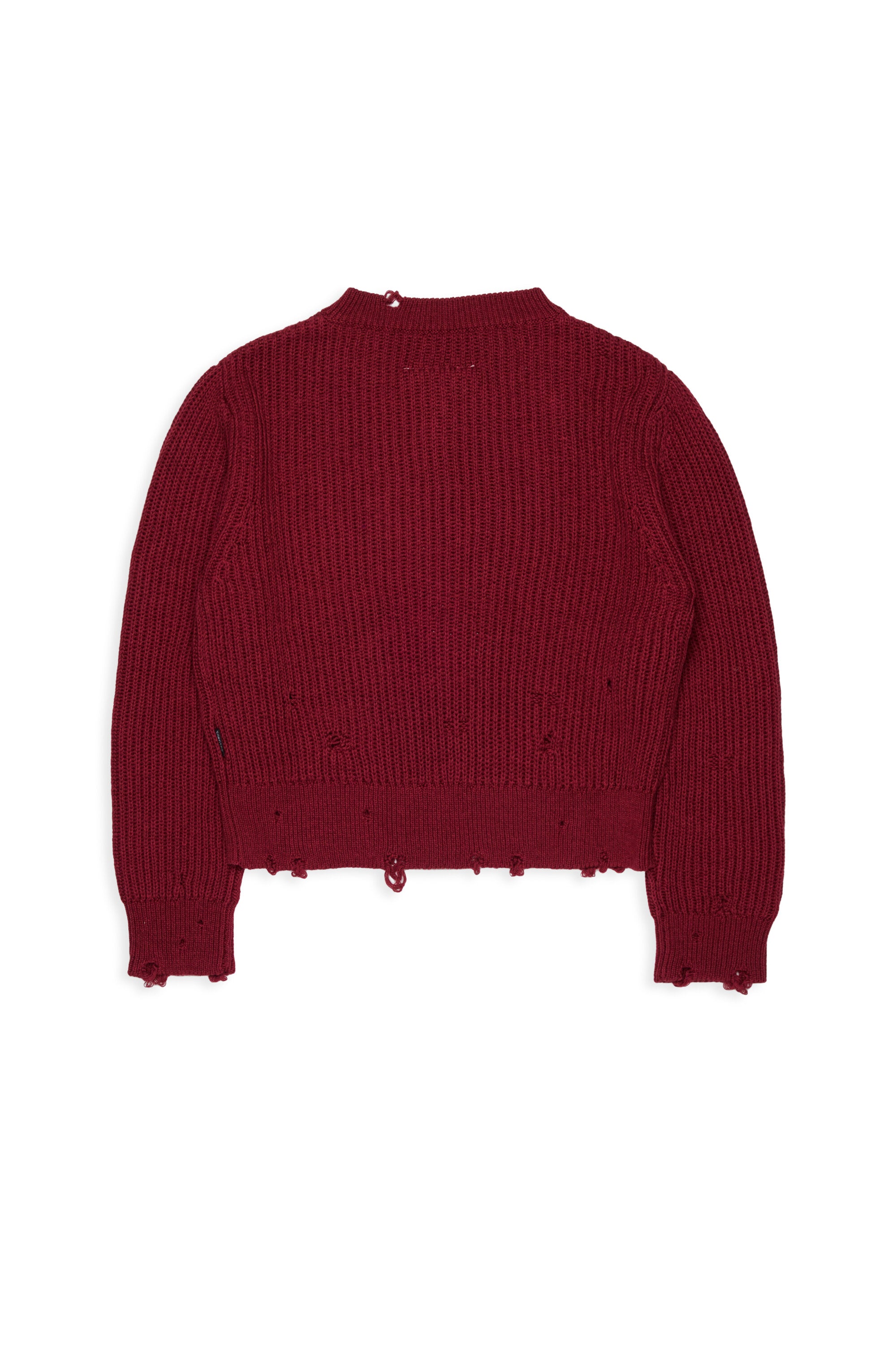 V-Ausschnitt Pullover mit Rissen