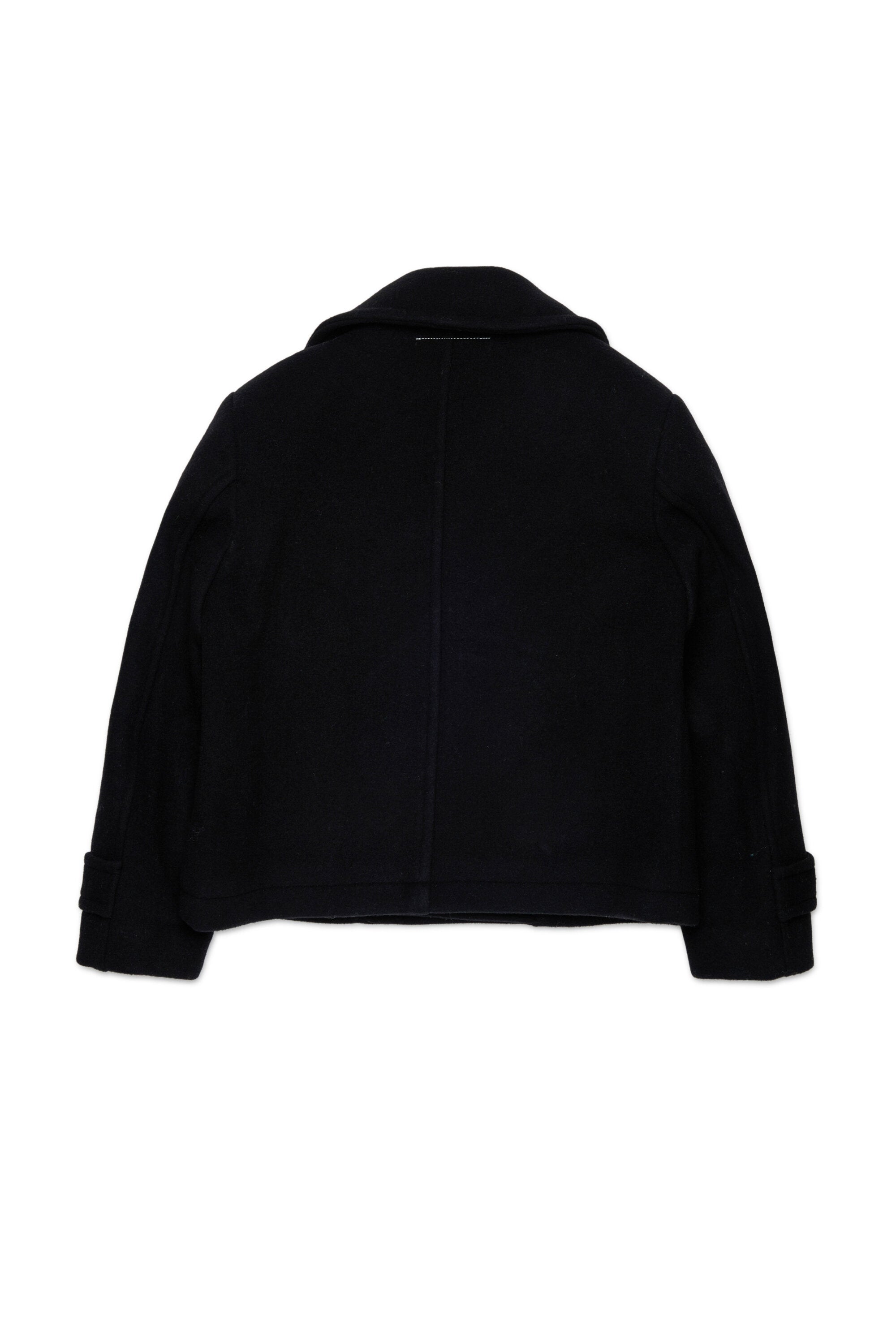Manteau croisé en mélange de laine
