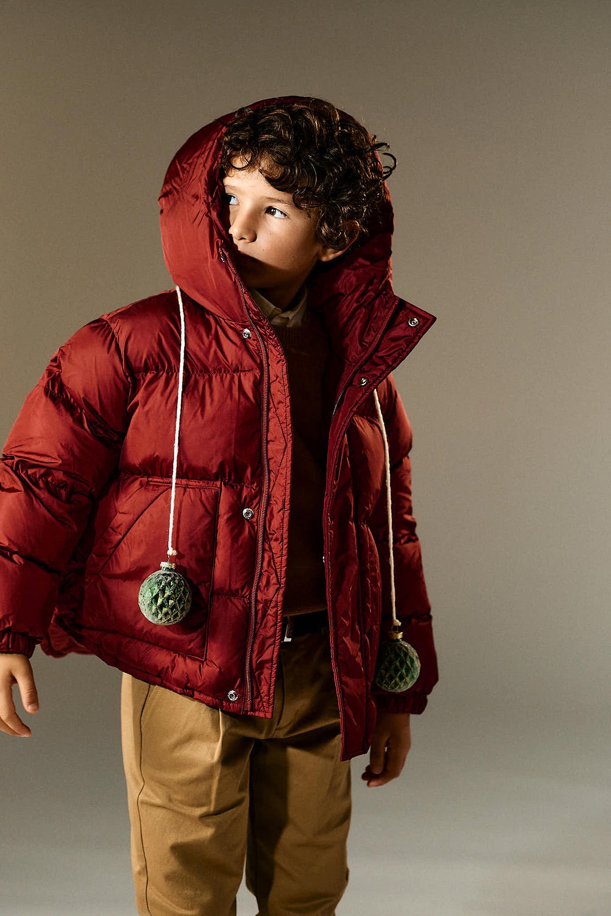 Chaqueta acolchada con logo