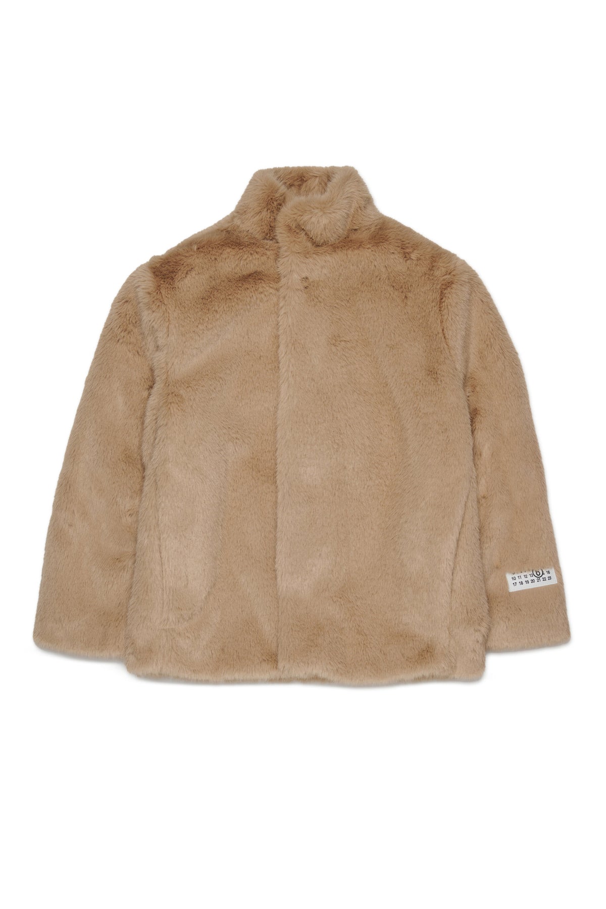 Chaqueta de piel sintética con logo