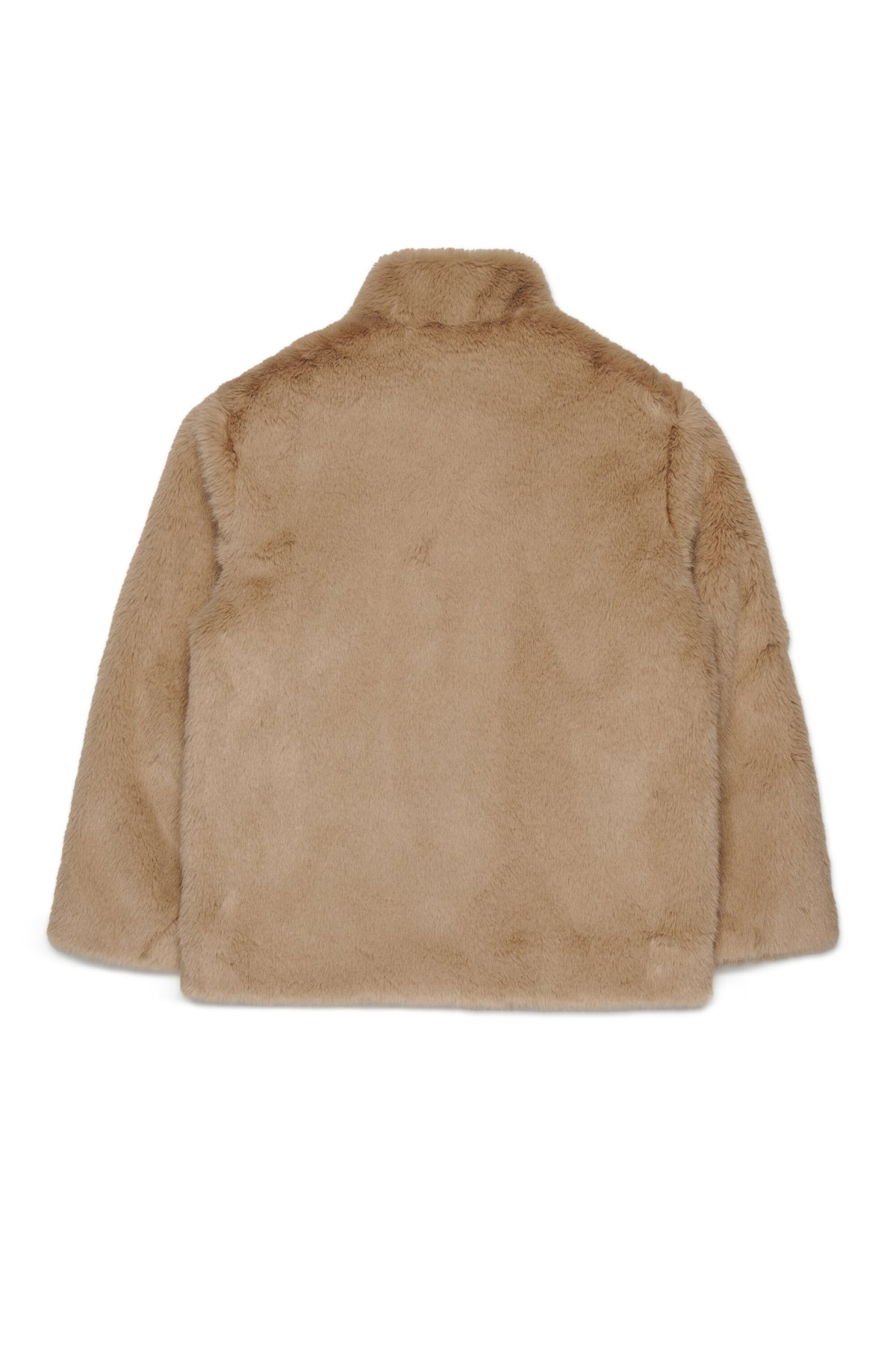 Chaqueta de piel sintética con logo
