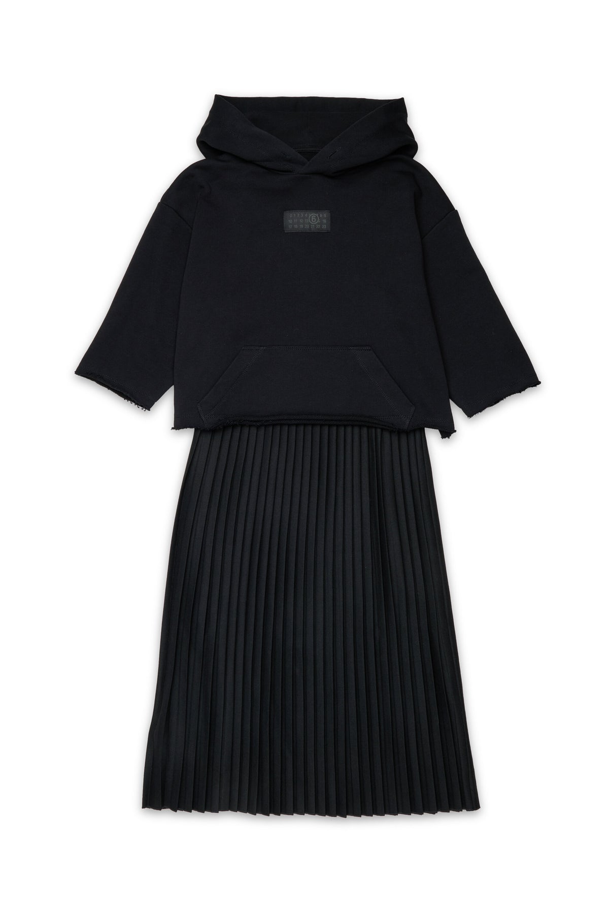 Robe superposée avec jupe plissée