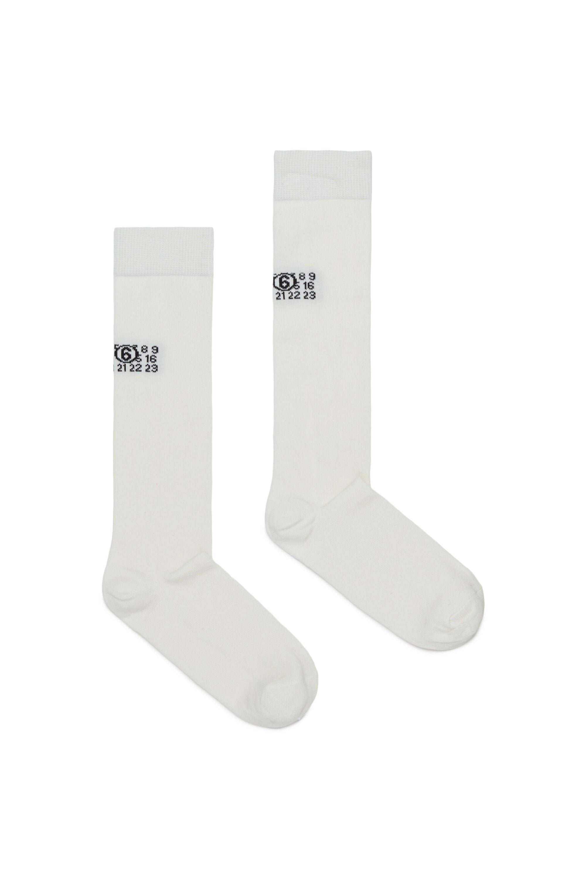 Socken mit Zahlenlogo