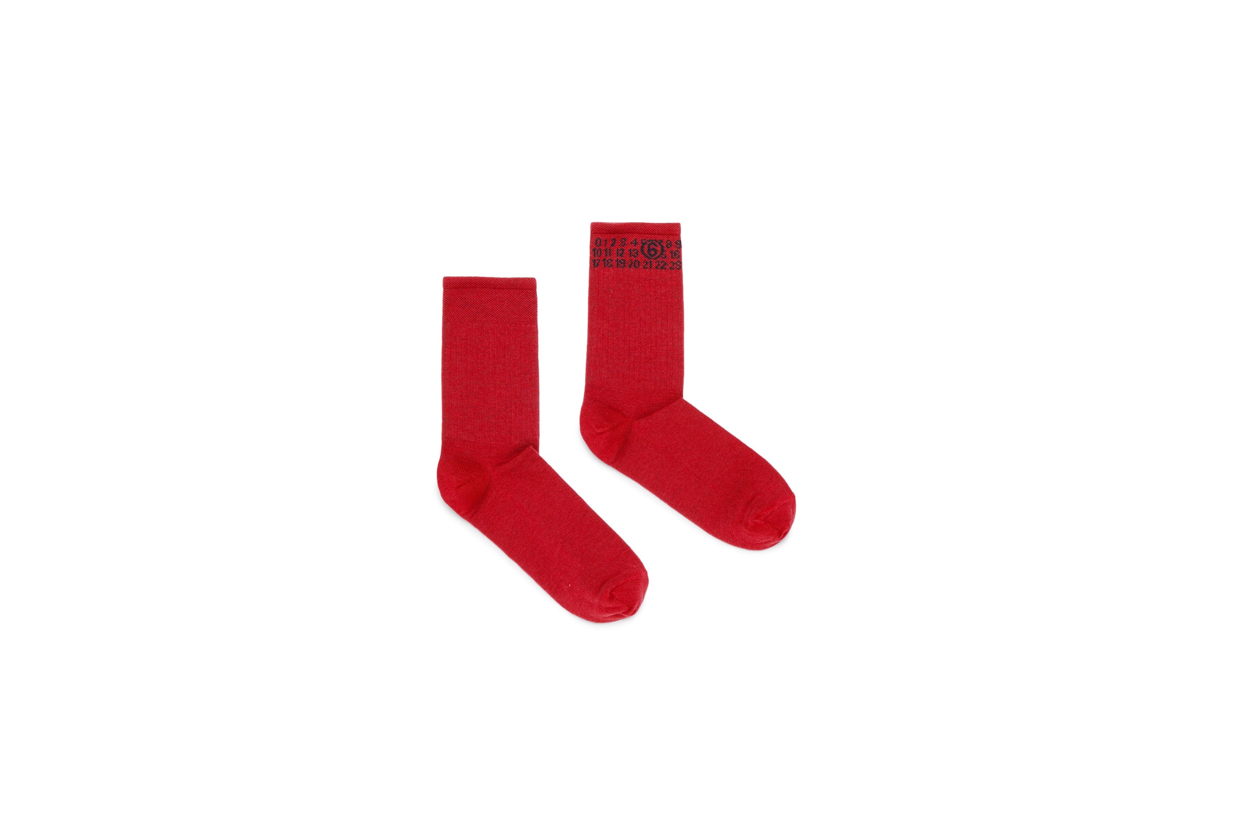 Socken mit Zahlenlogo