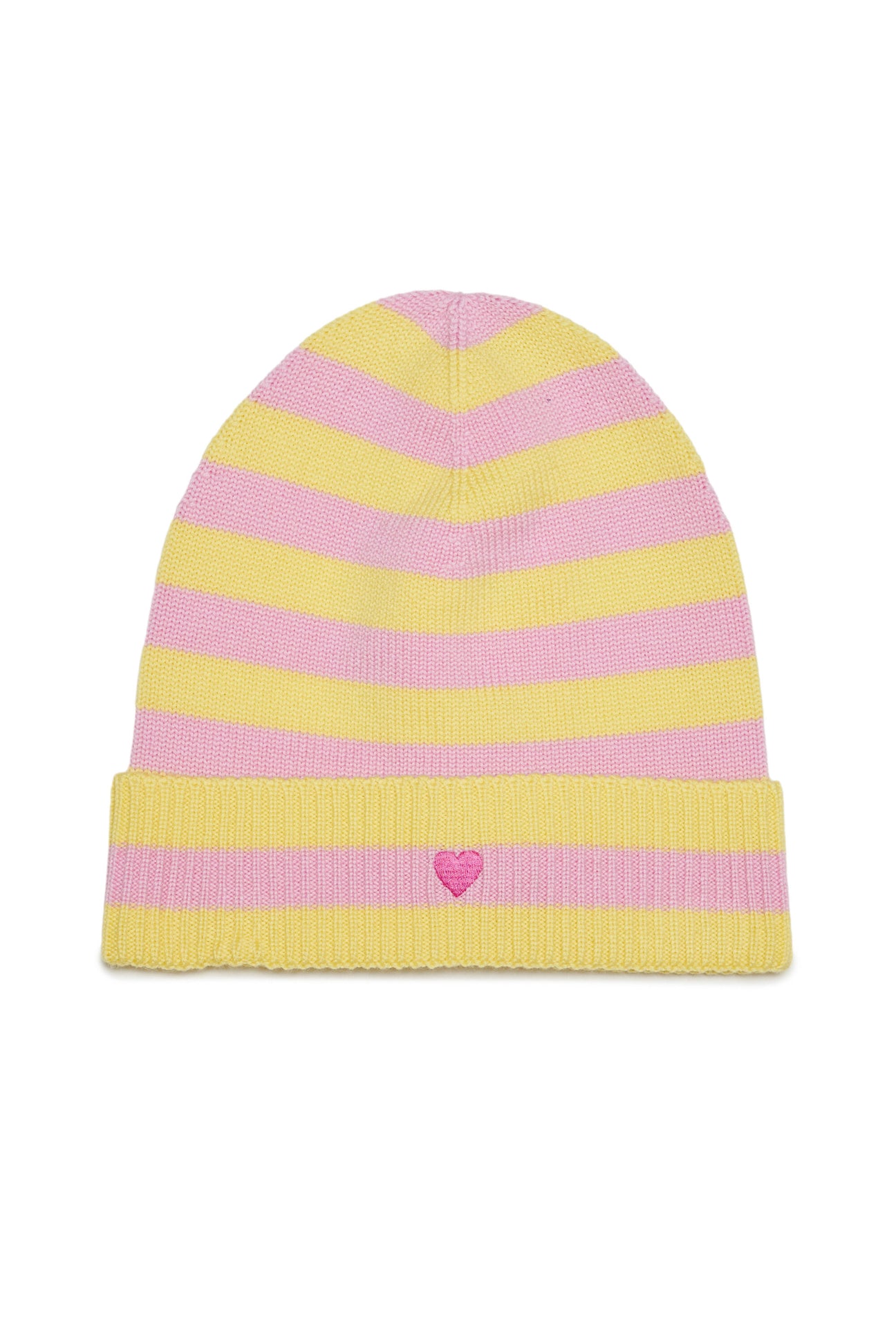 Wool beanie with heart 