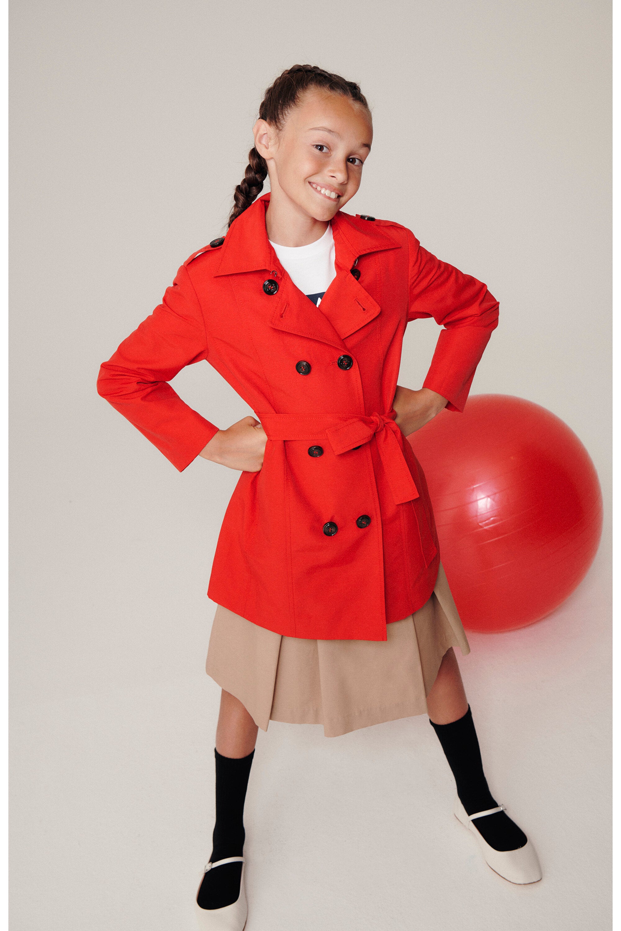 Trenchcoat aus technischer Baumwolle