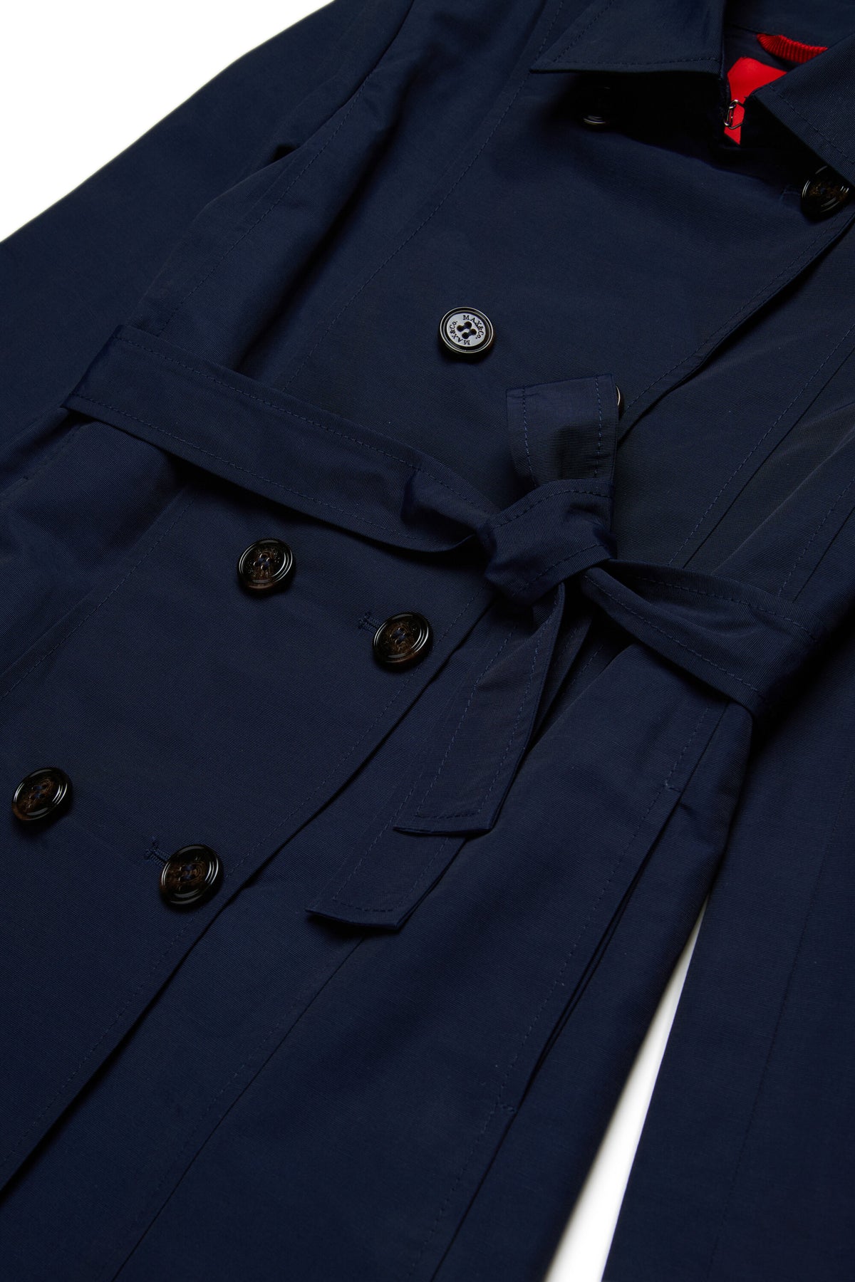 Technical cotton trench coat