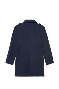Technical cotton trench coat