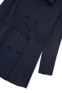 Technical cotton trench coat