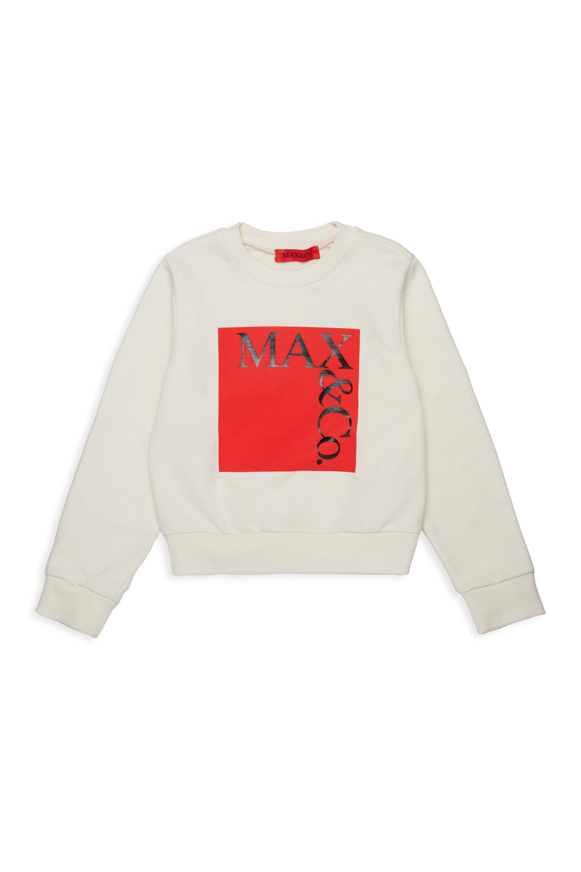 Branded crew-neck sweatshirt