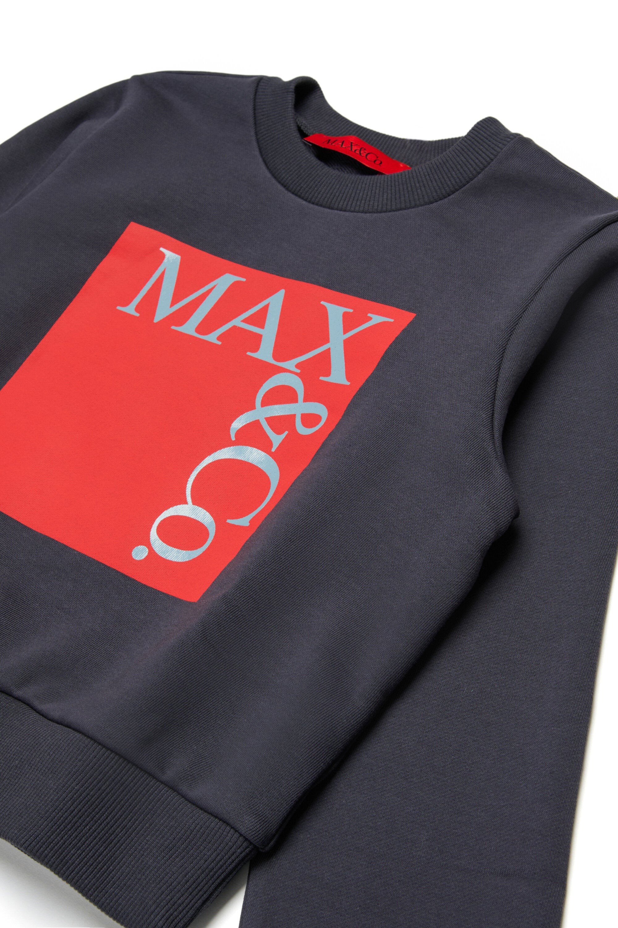 Branded crew-neck sweatshirt