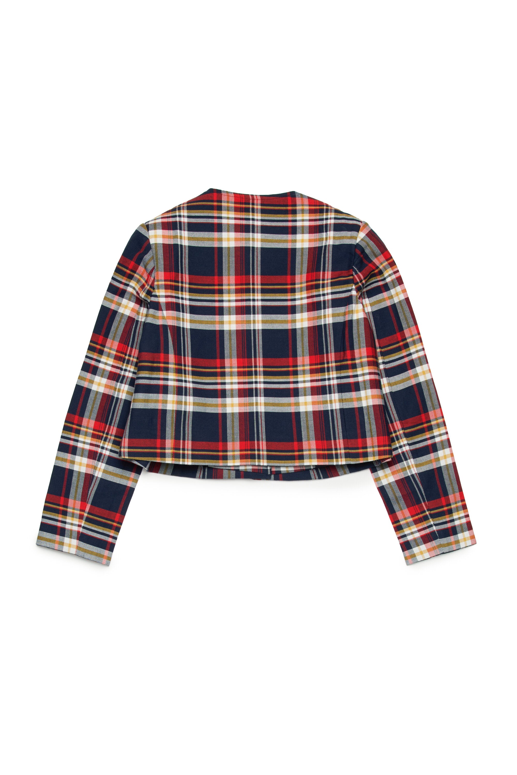 Tartan cropped blazer