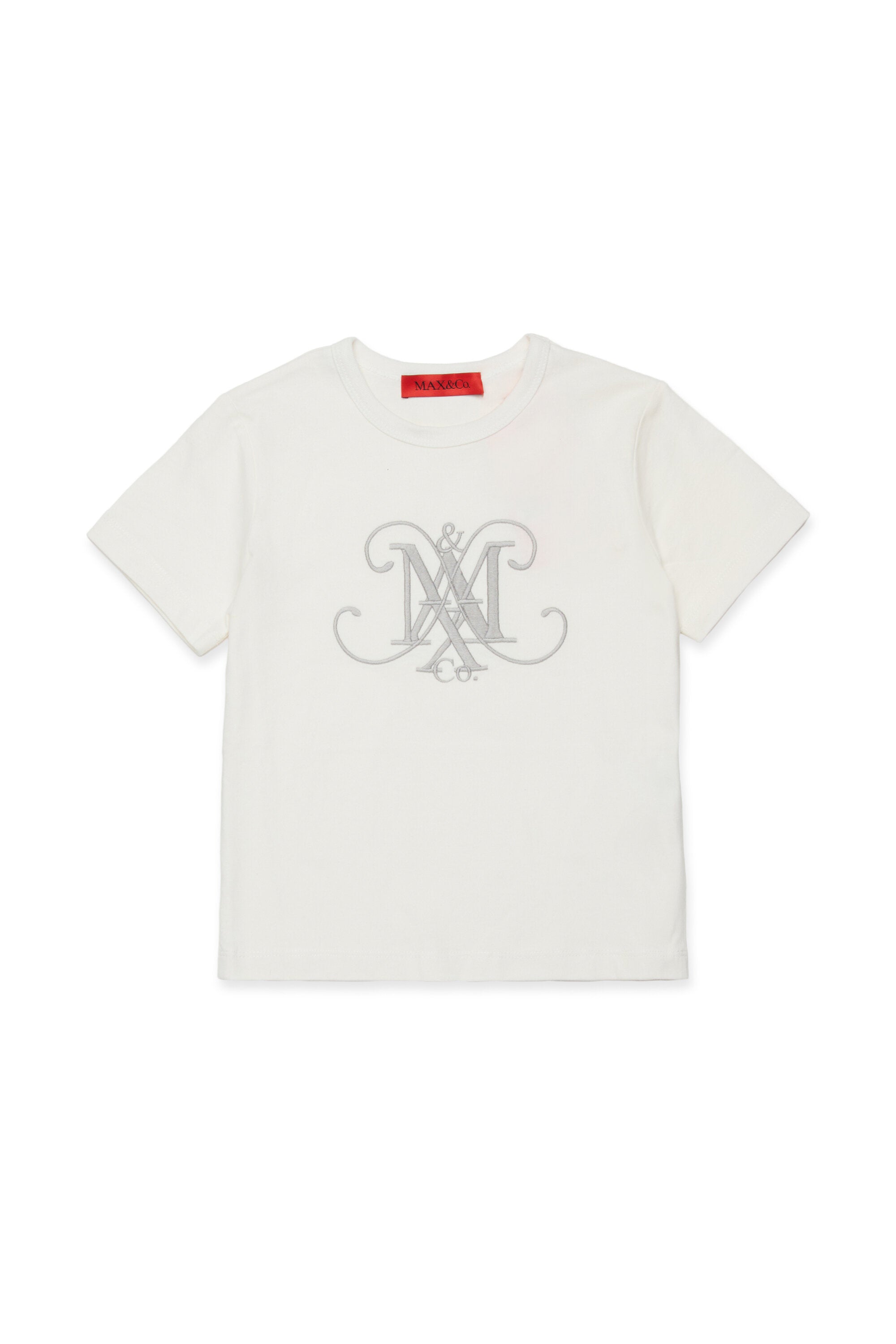 Jersey T-shirt with maxi emblem