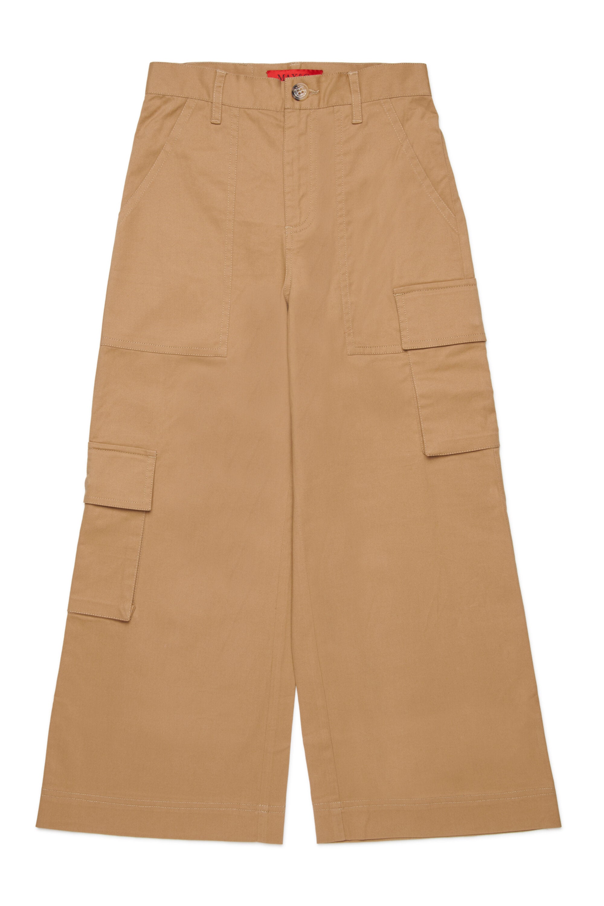 Pantalon cargo en gabardine stretch