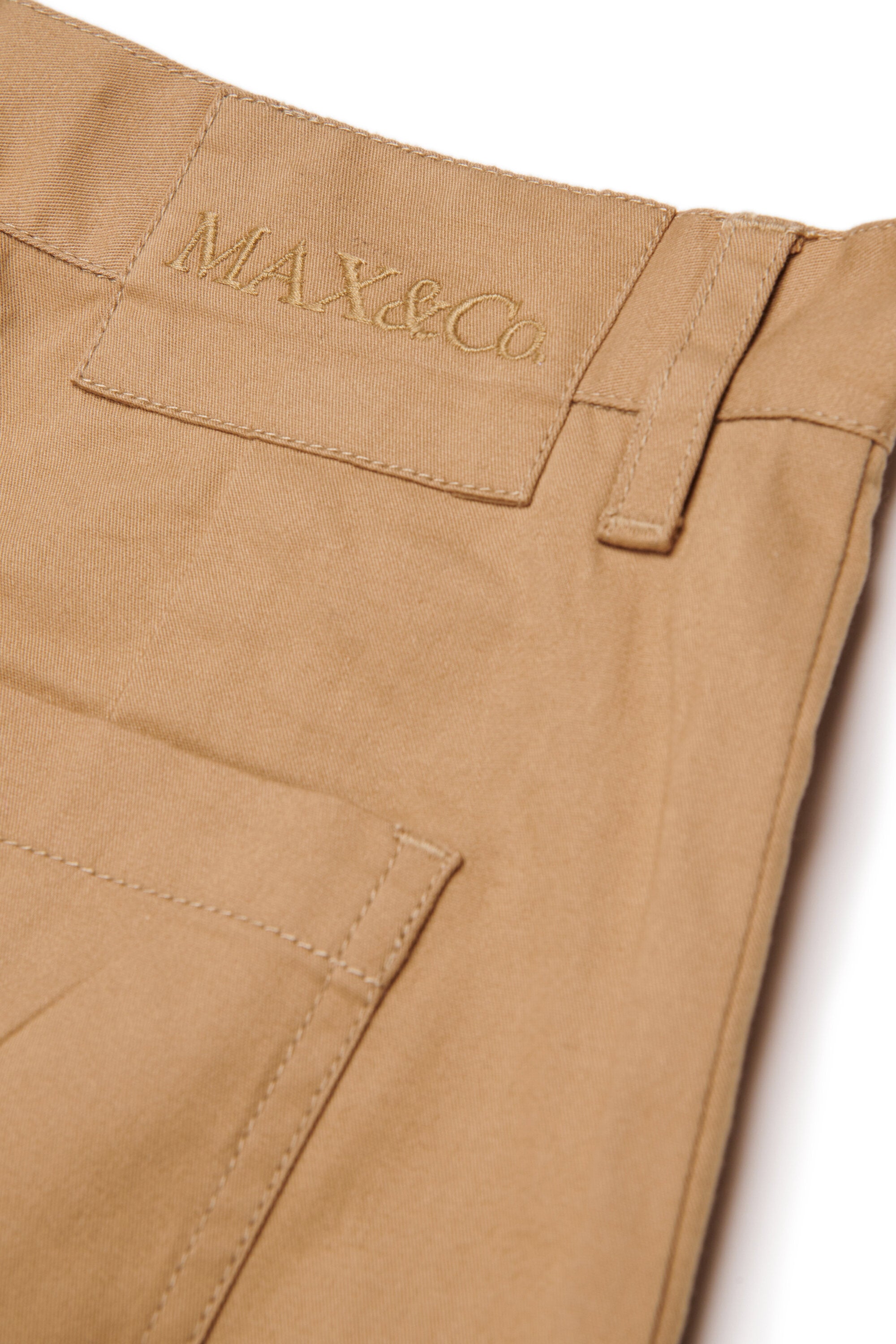 Pantalon cargo en gabardine stretch