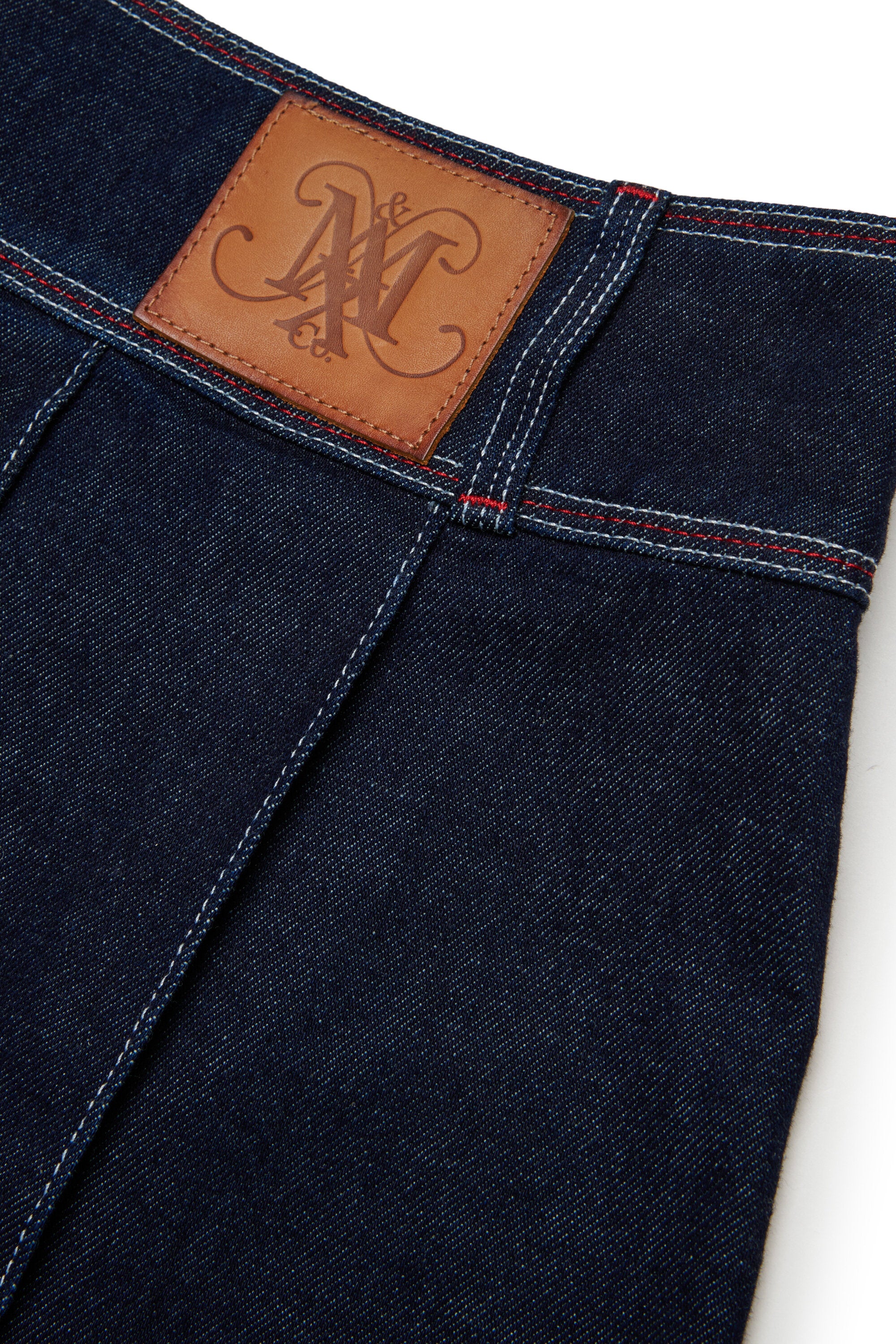 Gonna midi in denim scuro