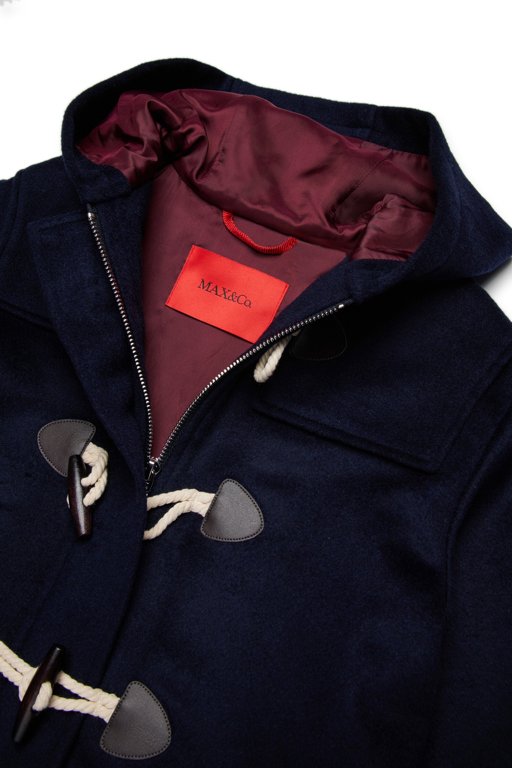 Duffle-coat en laine mélangée