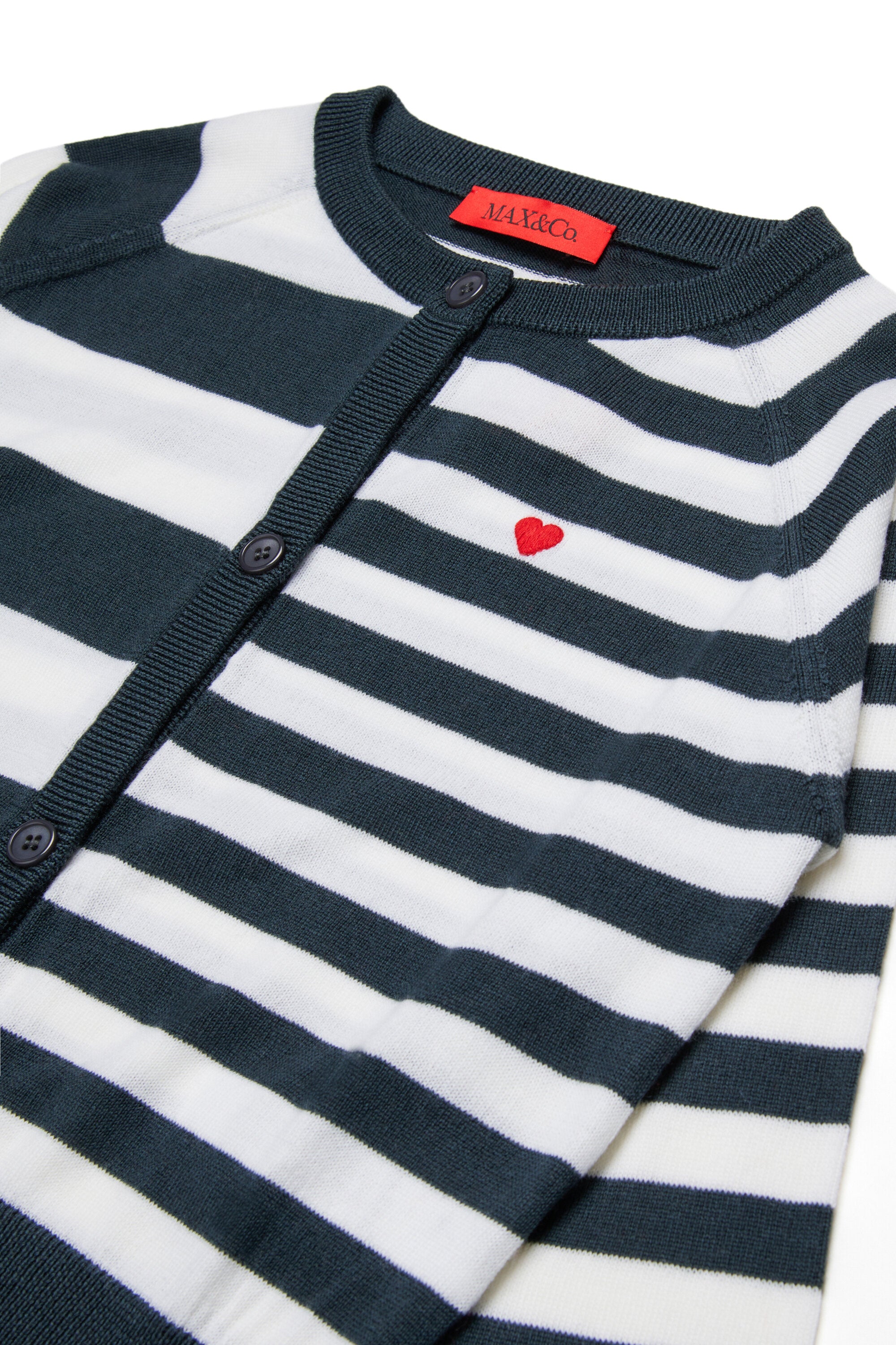 Cárdigan de rayas en mezcla de lana