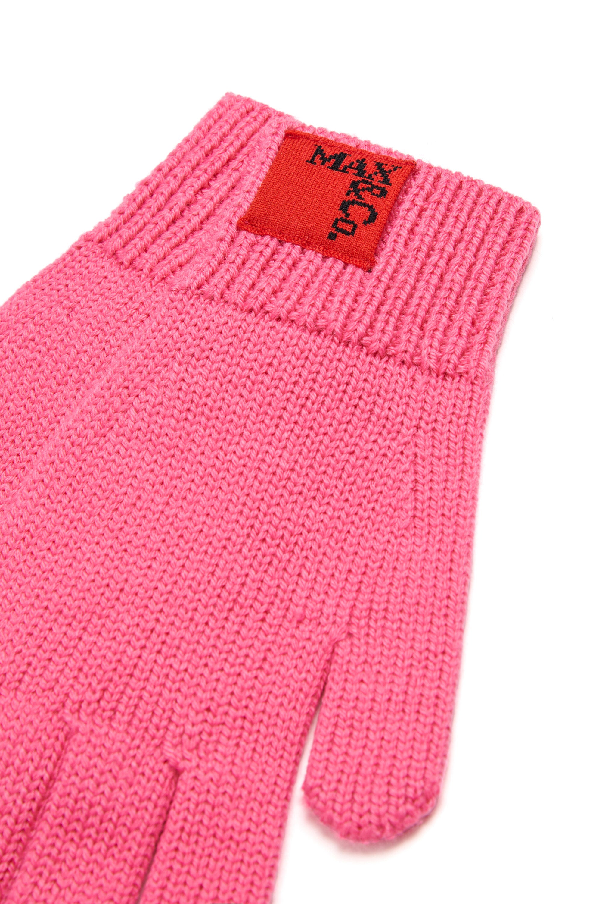 Handschuhe aus Wollmischung mit Patch