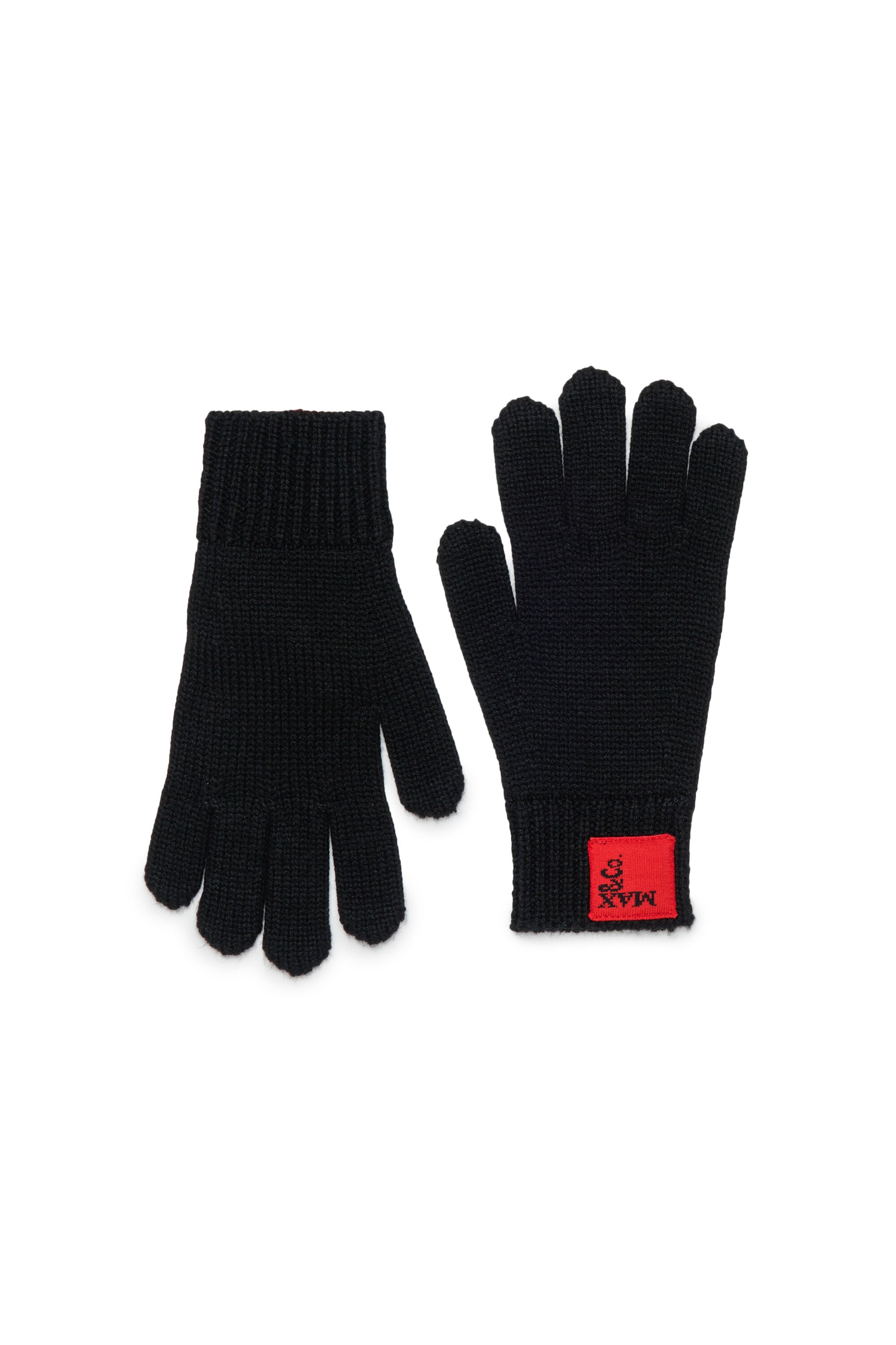 Handschuhe aus Wollmischung mit Patch