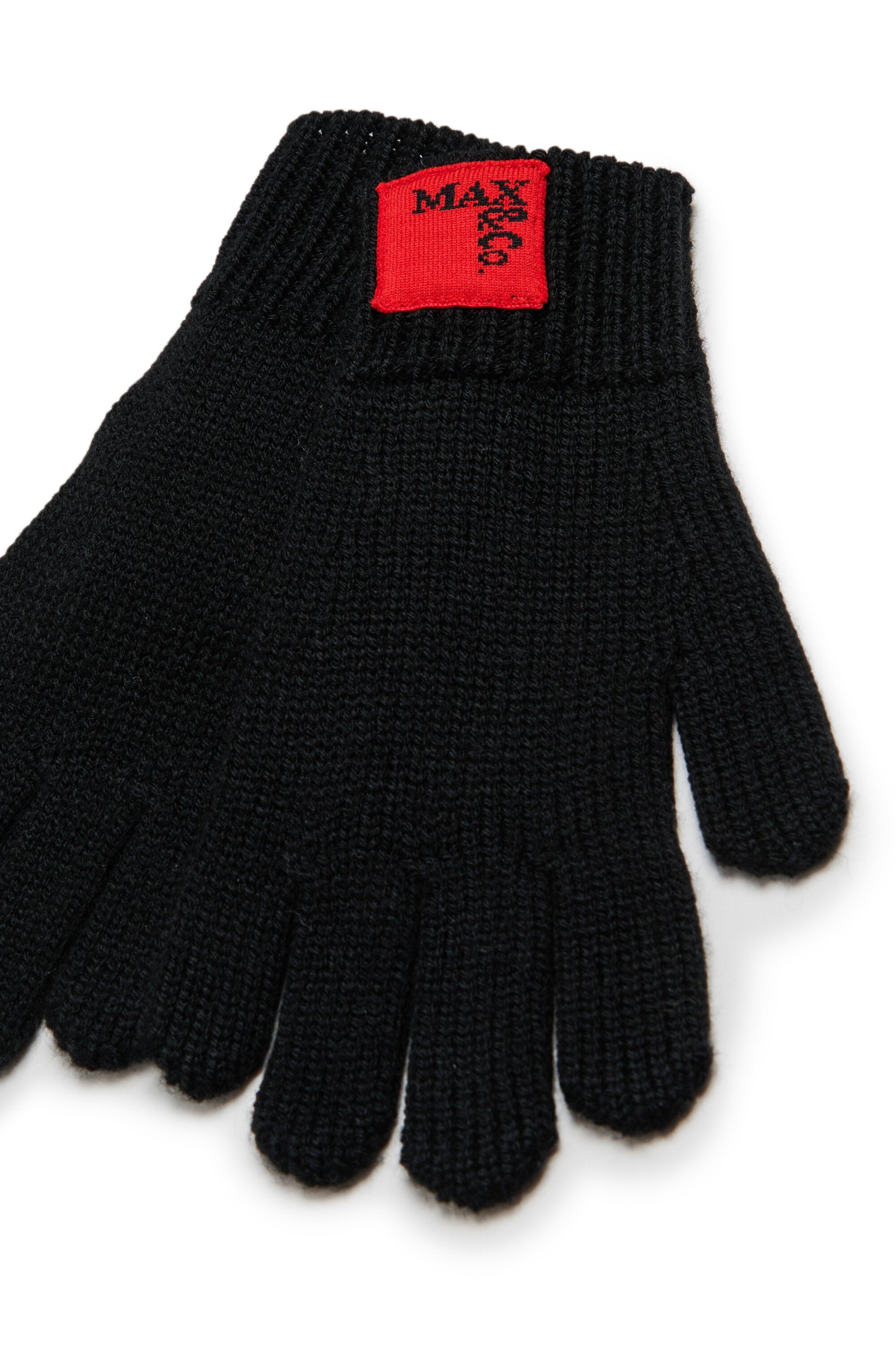 Handschuhe aus Wollmischung mit Patch