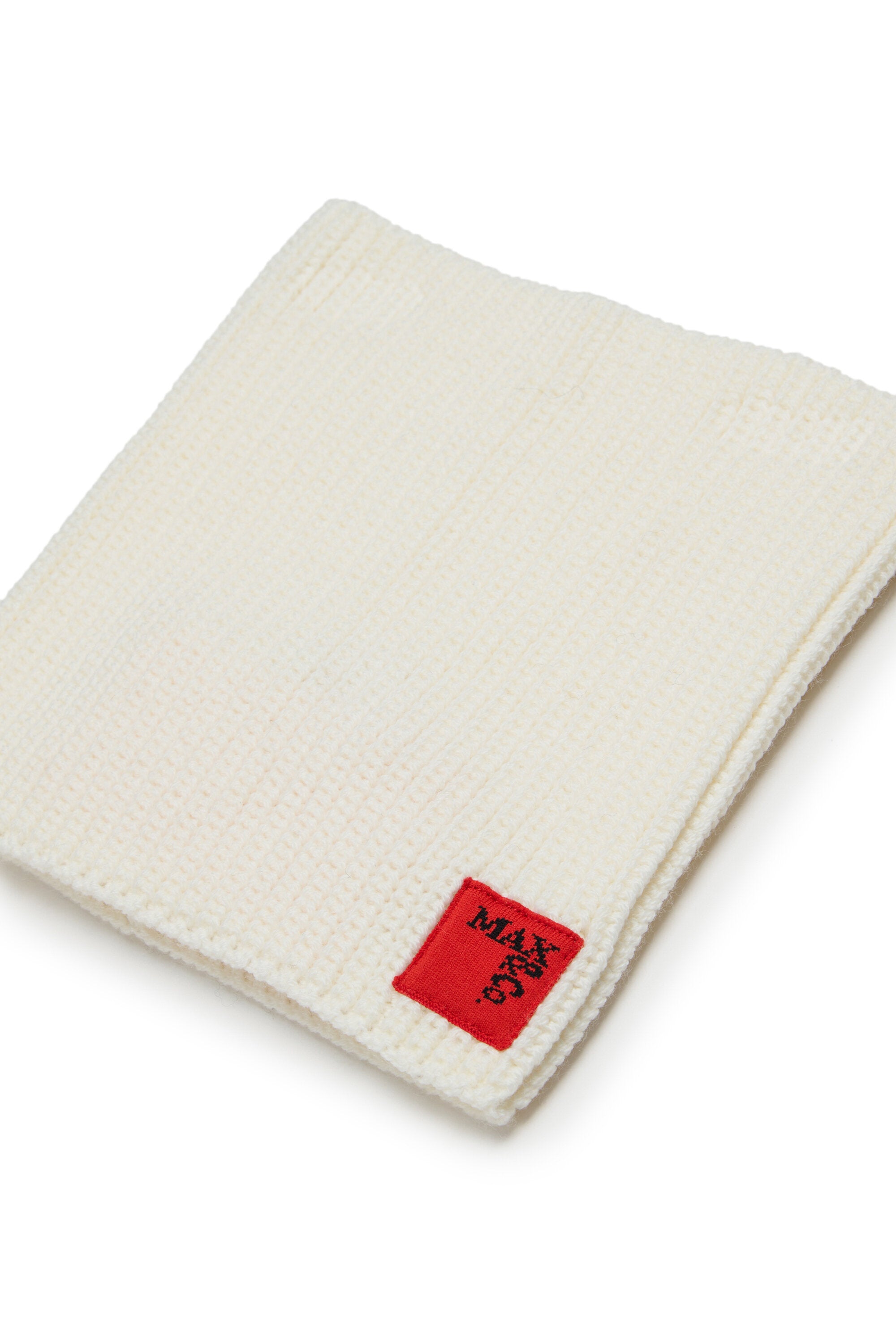 Strickkragen aus Wollgemisch mit Aufnäher