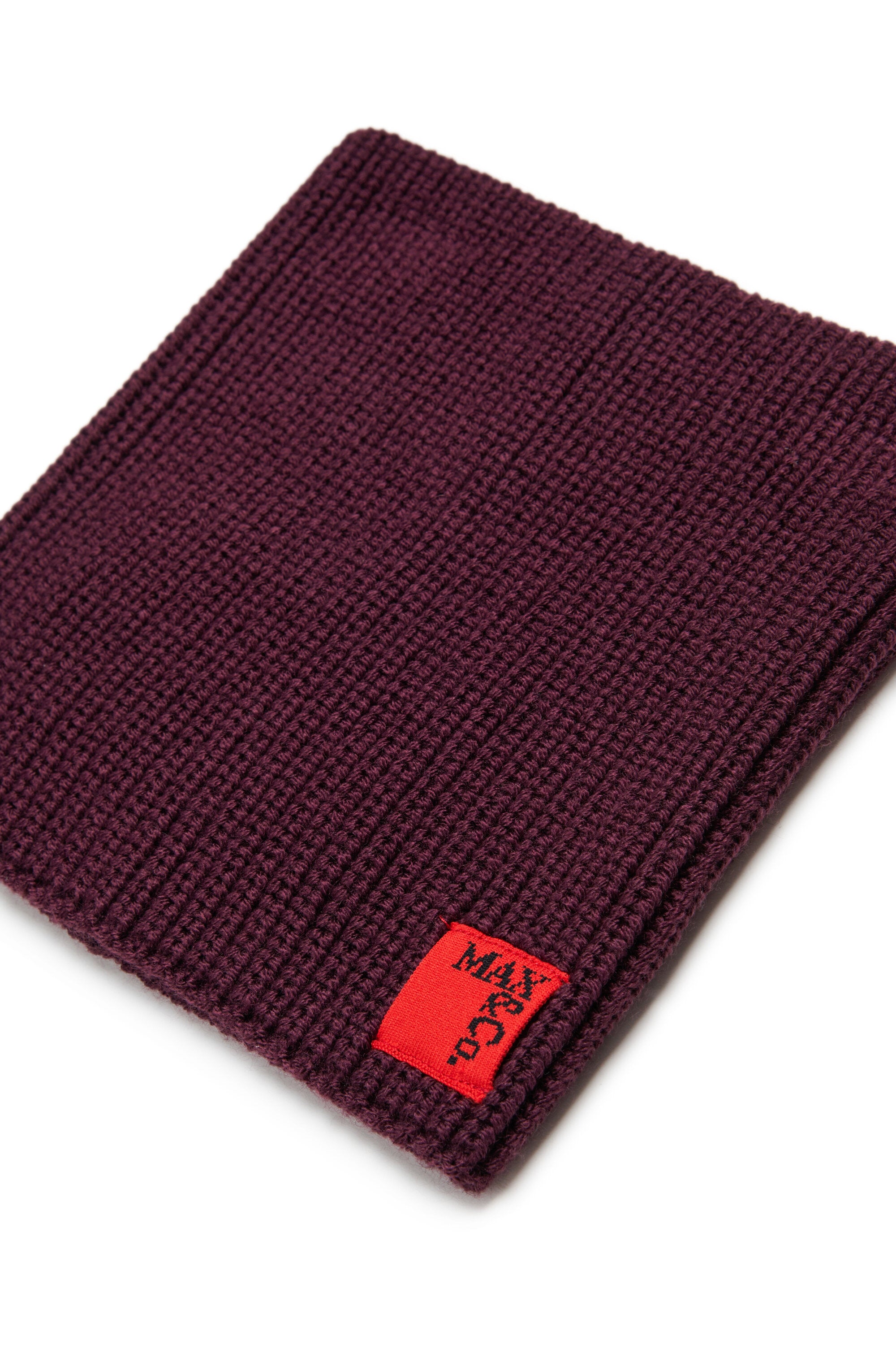 Strickkragen aus Wollgemisch mit Aufnäher