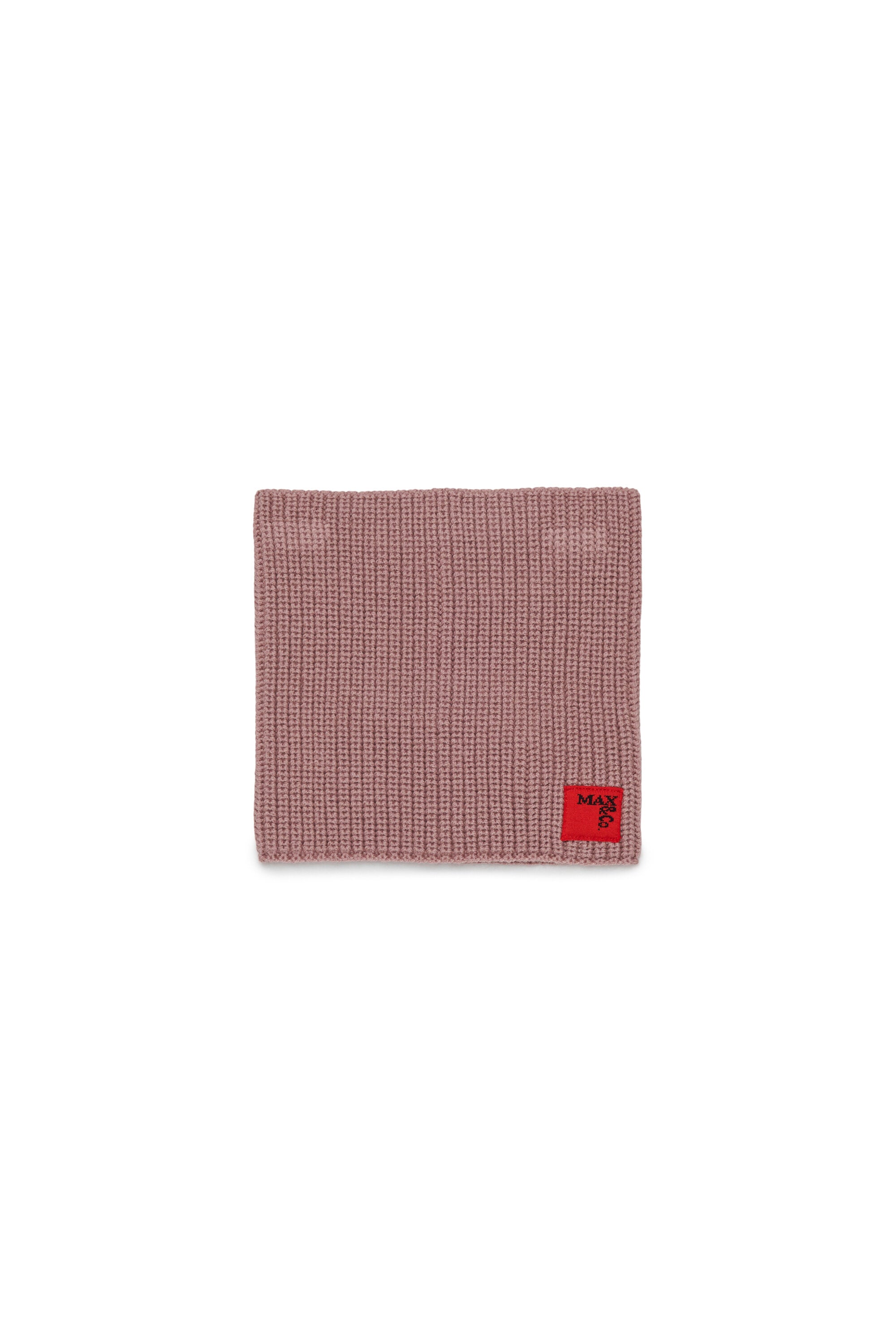 Collo in maglia misto lana con patch