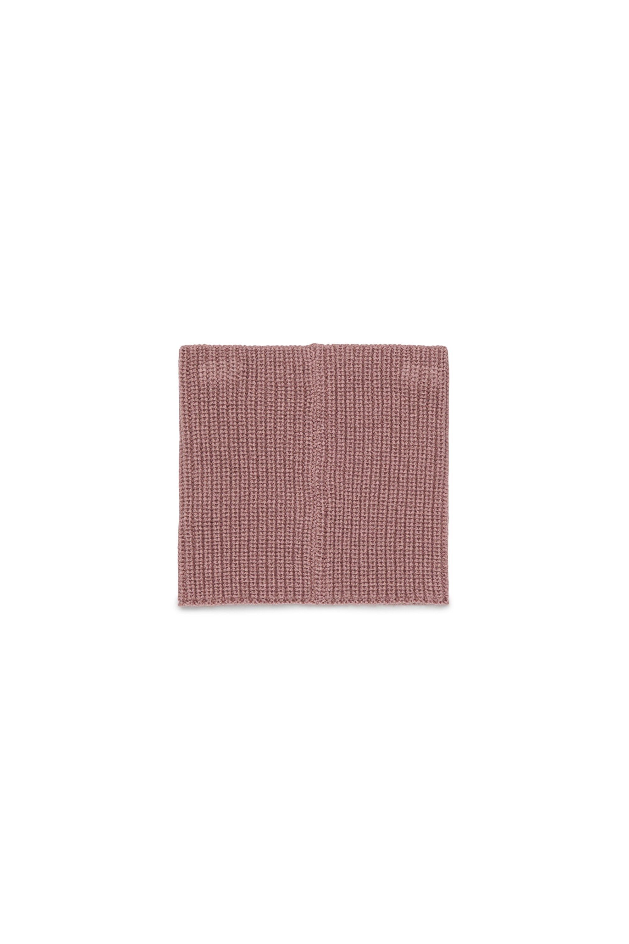 Collo in maglia misto lana con patch